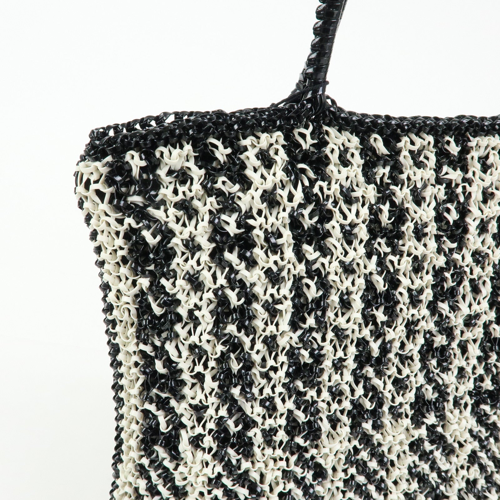 ANTEPRIMA PVC Wire Bag Tote Bag Shoulder Bag Black White