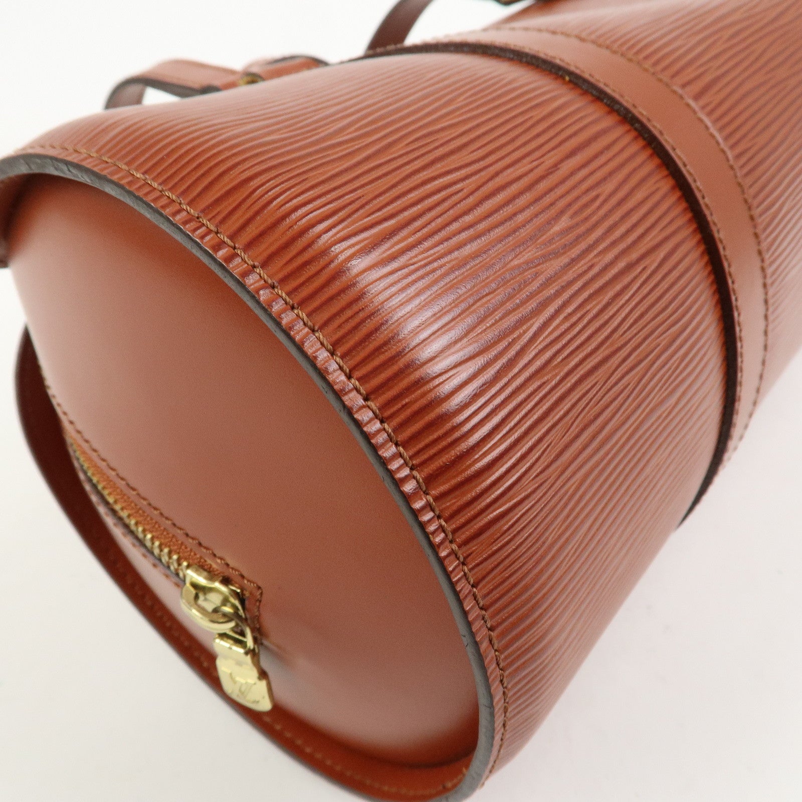 Louis Vuitton Epi Leather Soufflot Hand Bag Kenya Brown M52223