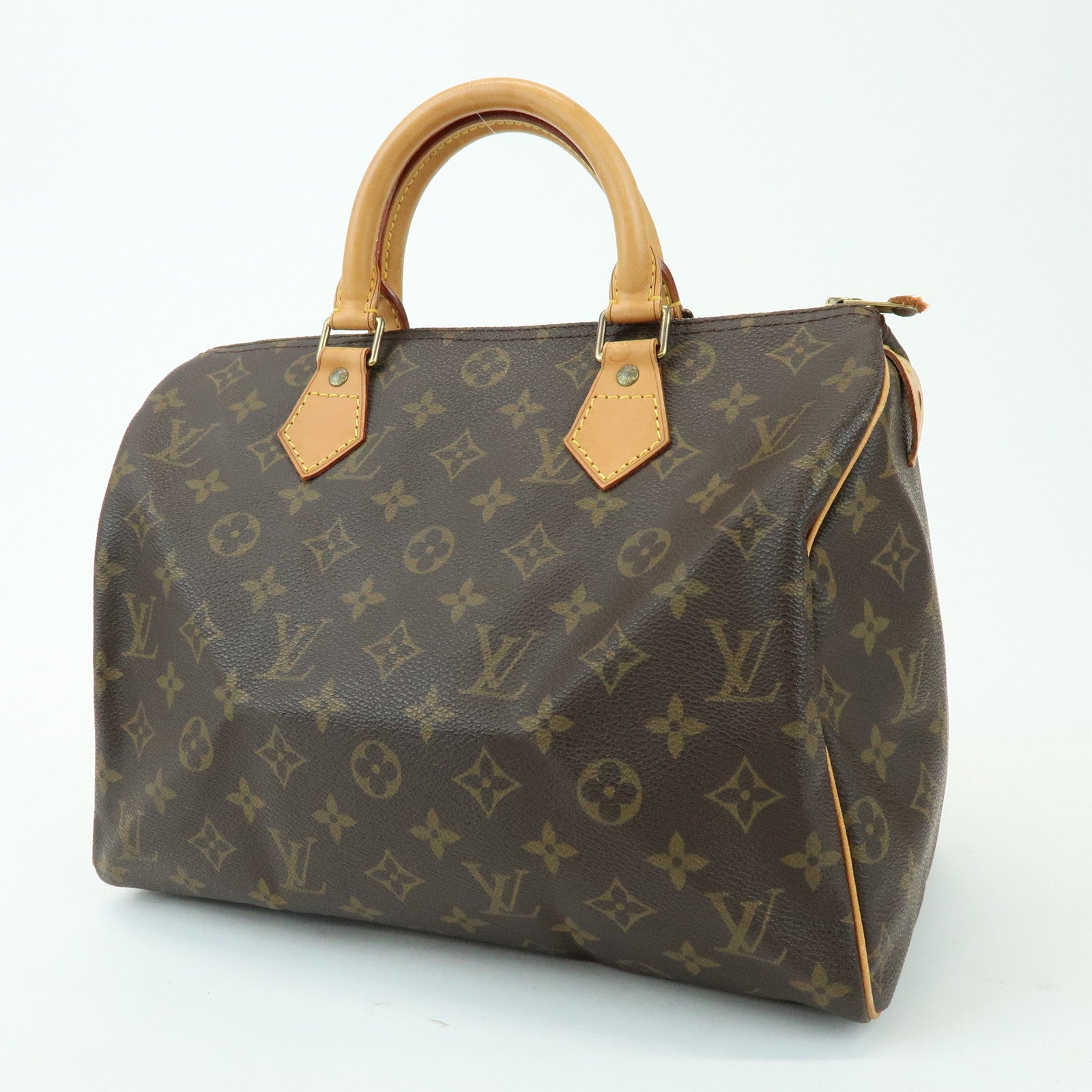 Louis Vuitton Monogram Speedy 30 Boston Bag Hand Bag Brown M41526