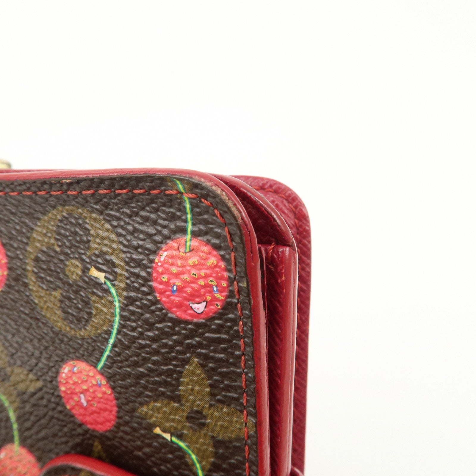 Louis Vuitton Monogram Cherry Compact Zip Bi-fold Wallet M95005