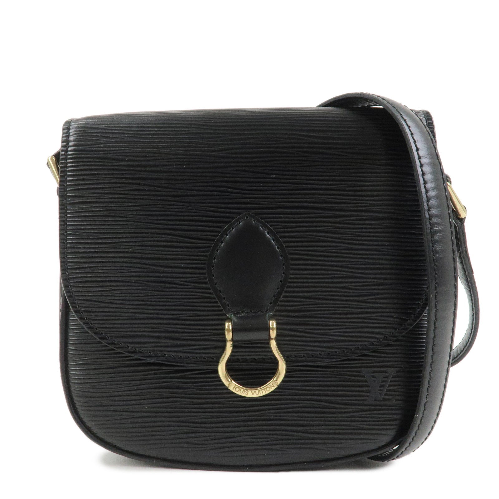 Louis Vuitton Epi Mini Saint Cloud Shoulder Bag Noir Black M52212