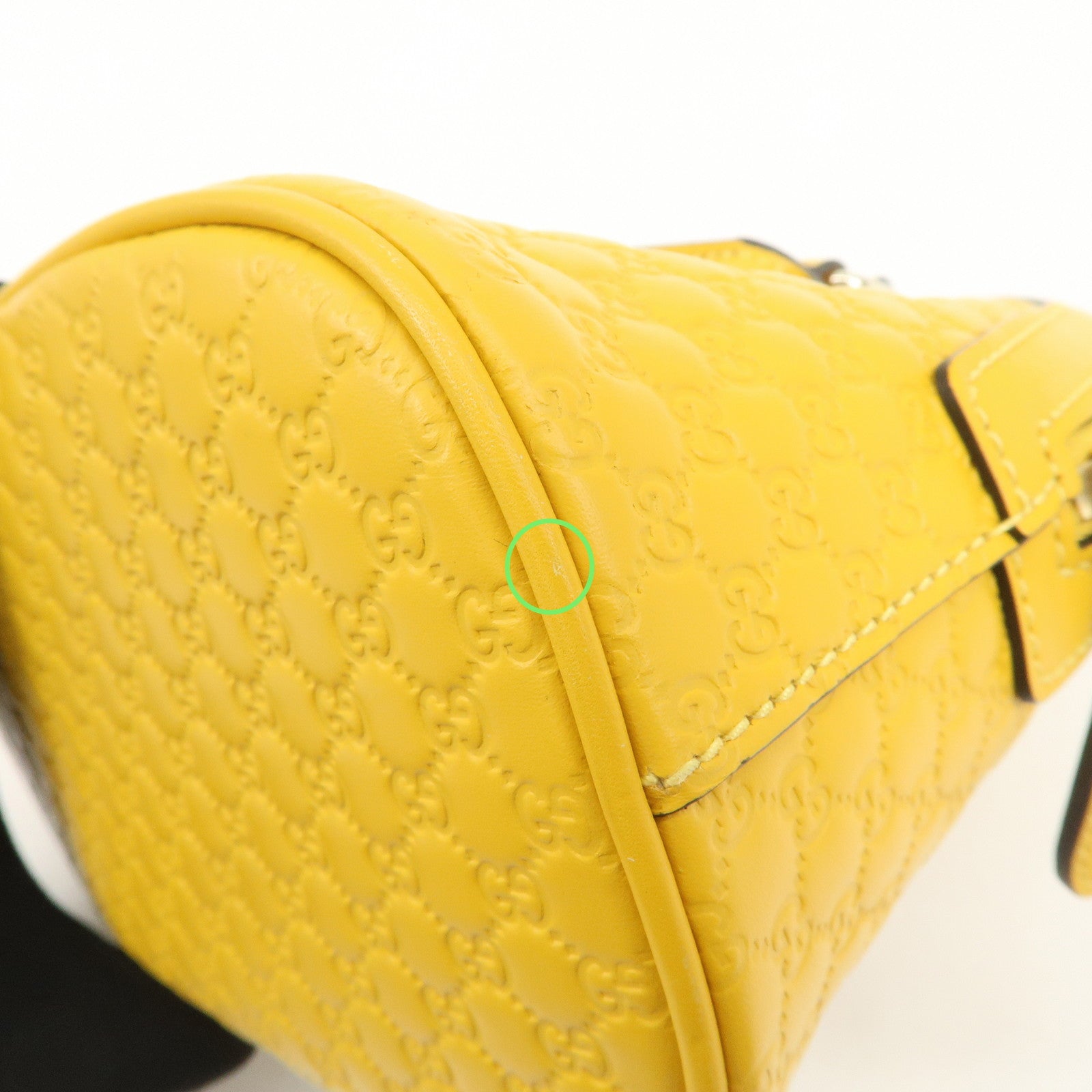 GUCCI Micro Guccissima Leather 2WayBag Hand Bag Shoulder Bag 449654