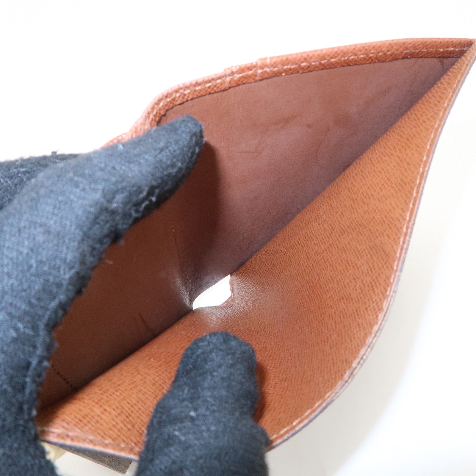 Louis Vuitton Monogram Porte Monnaie Viennois Wallet Brown M61663 Used