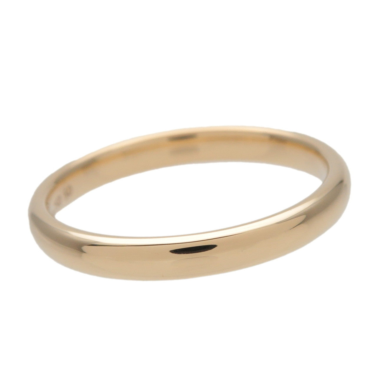 Tiffany & Co Classic Band Ring K18 #50 750YG Yellow Gold US5.5