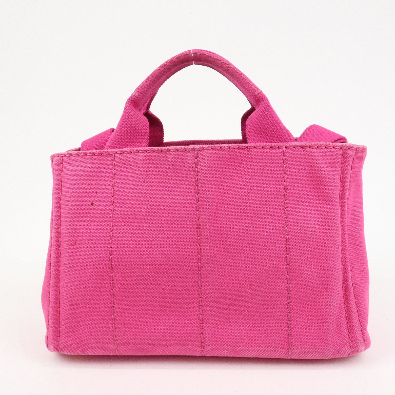 PRADA Canvas Canapa Mini 2Way Bag Hand Shoulder Bag Pink B2439G