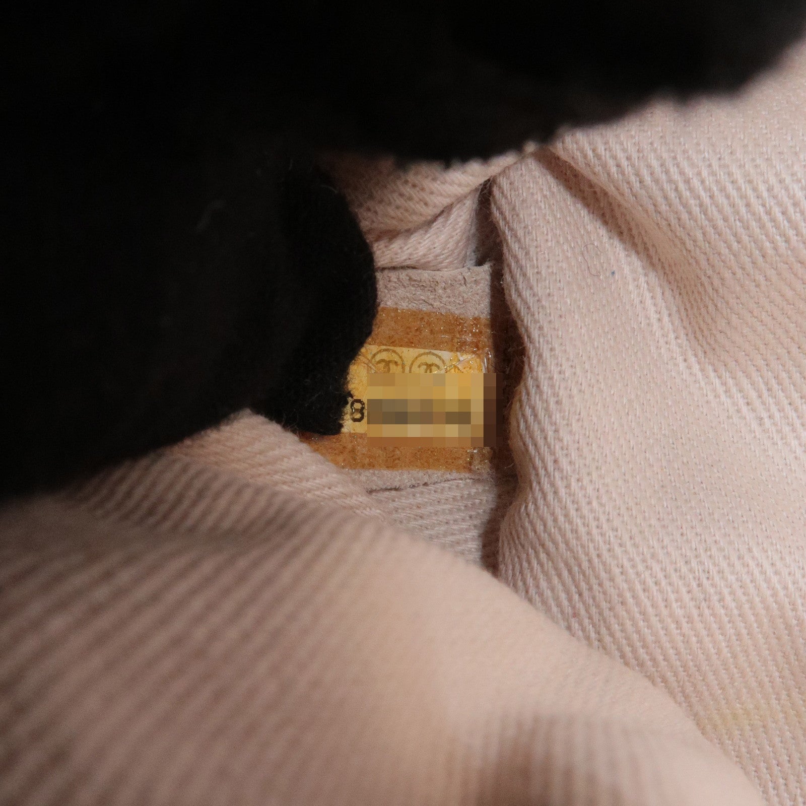 CHANEL Wild Stitch Lamb Skin Chain Shoulder Bag Hand Bag Beige Used