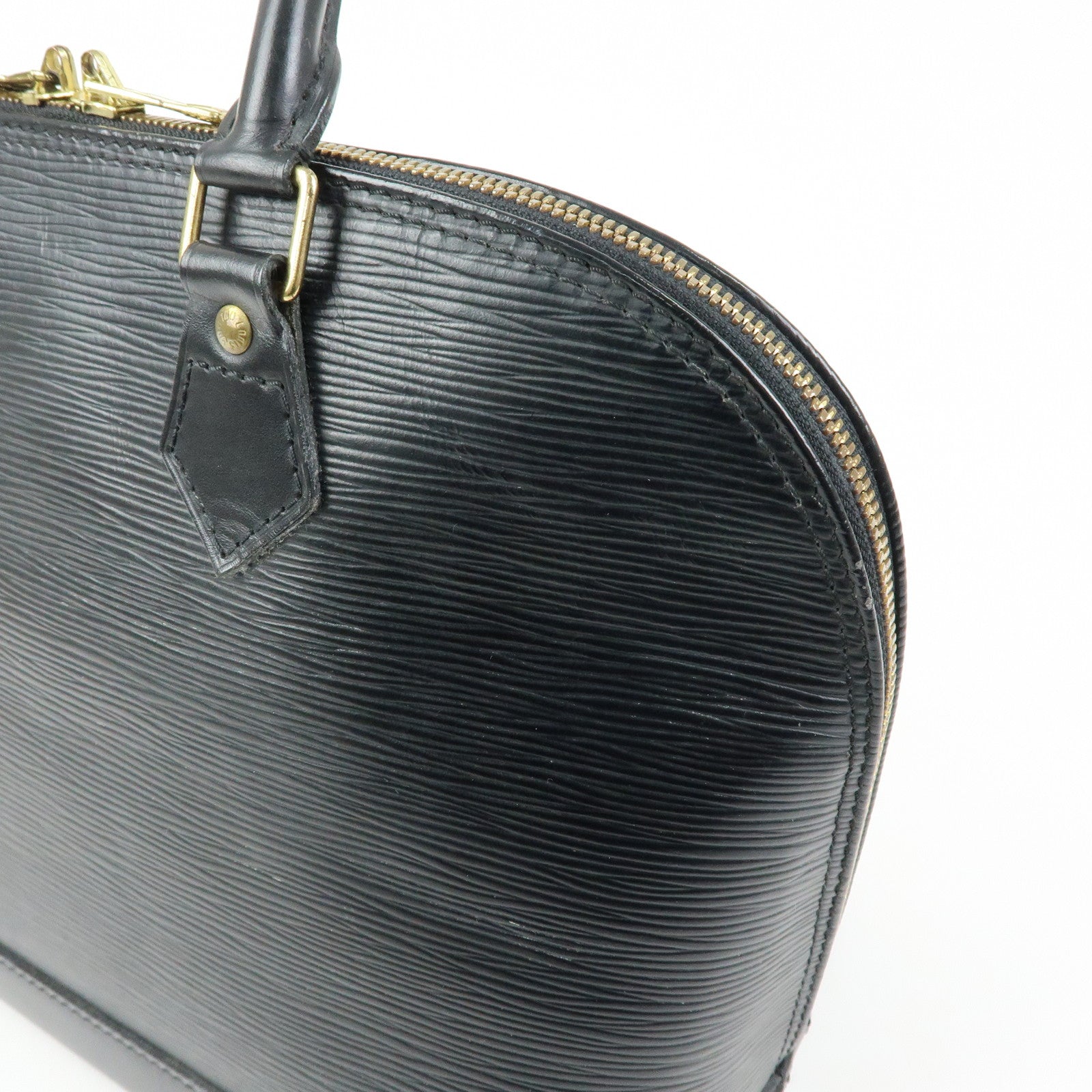 Louis Vuitton Epi Alma PM Leather Hand Bag Noir Black M52142