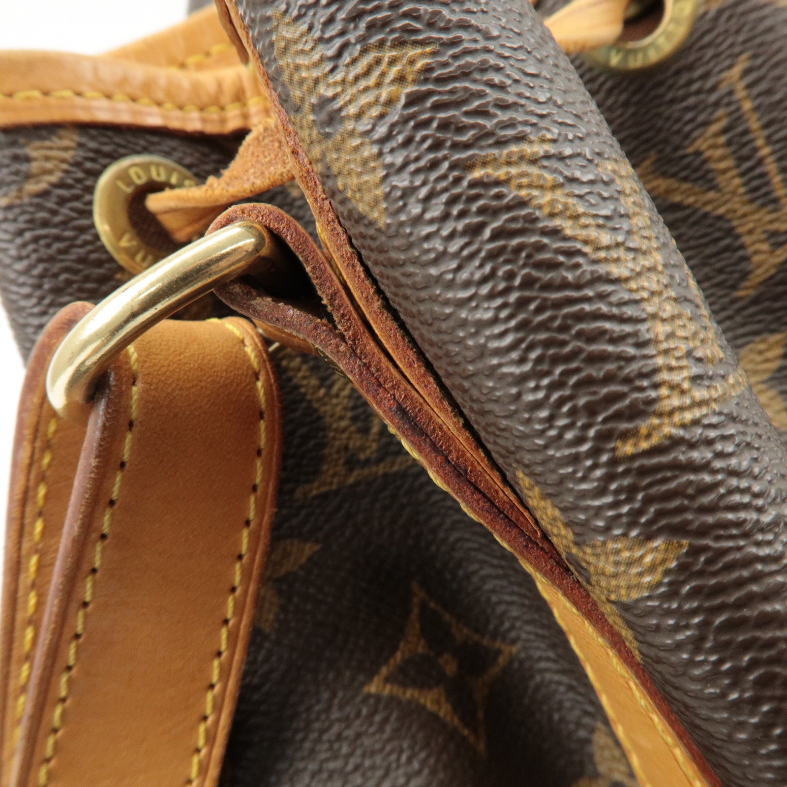 Louis Vuitton Monogram Noe Shoulder Bag Hand Bag Brown M42224 Used