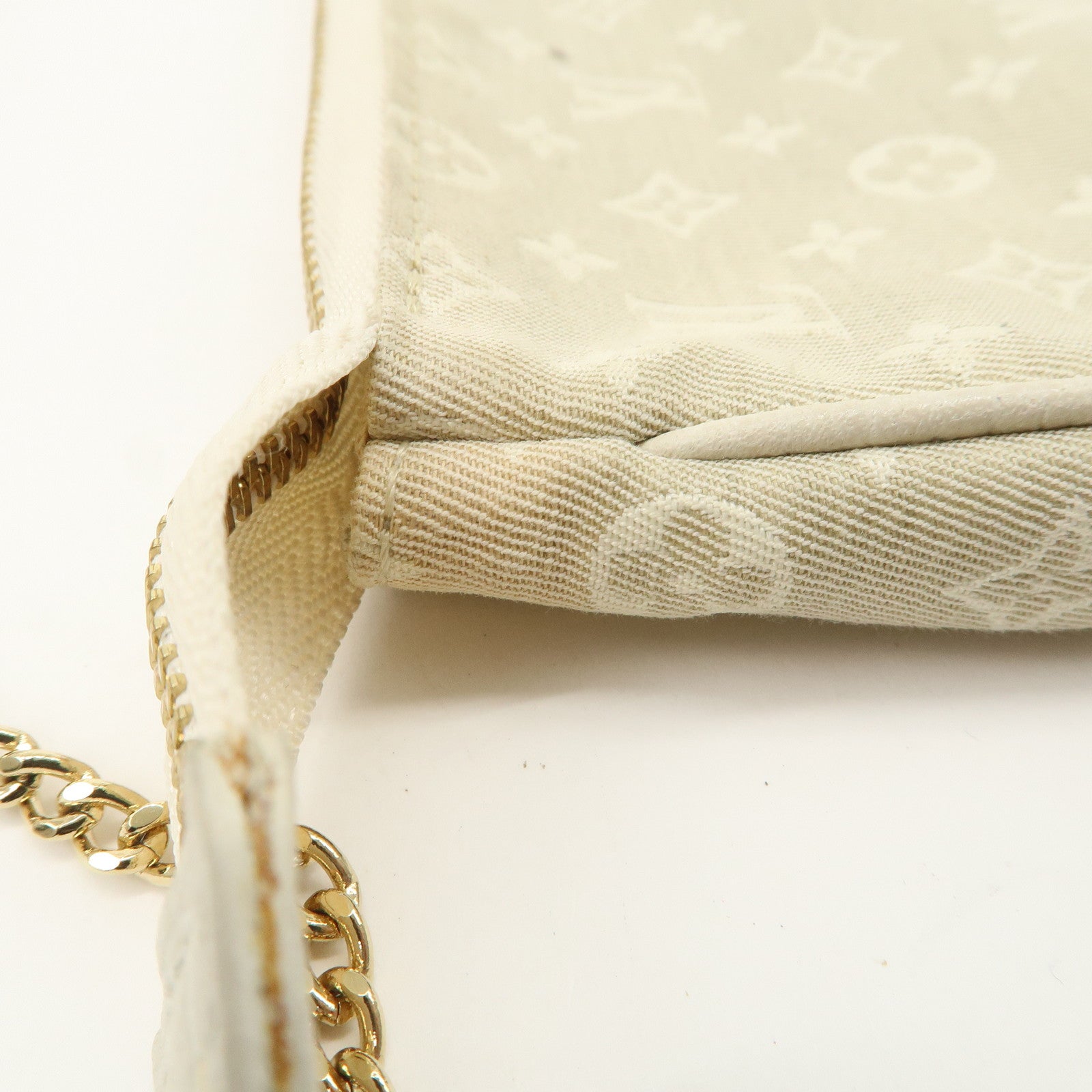 Louis Vuitton Monogram Mini Lin Bucket PM Hand Bag M95316