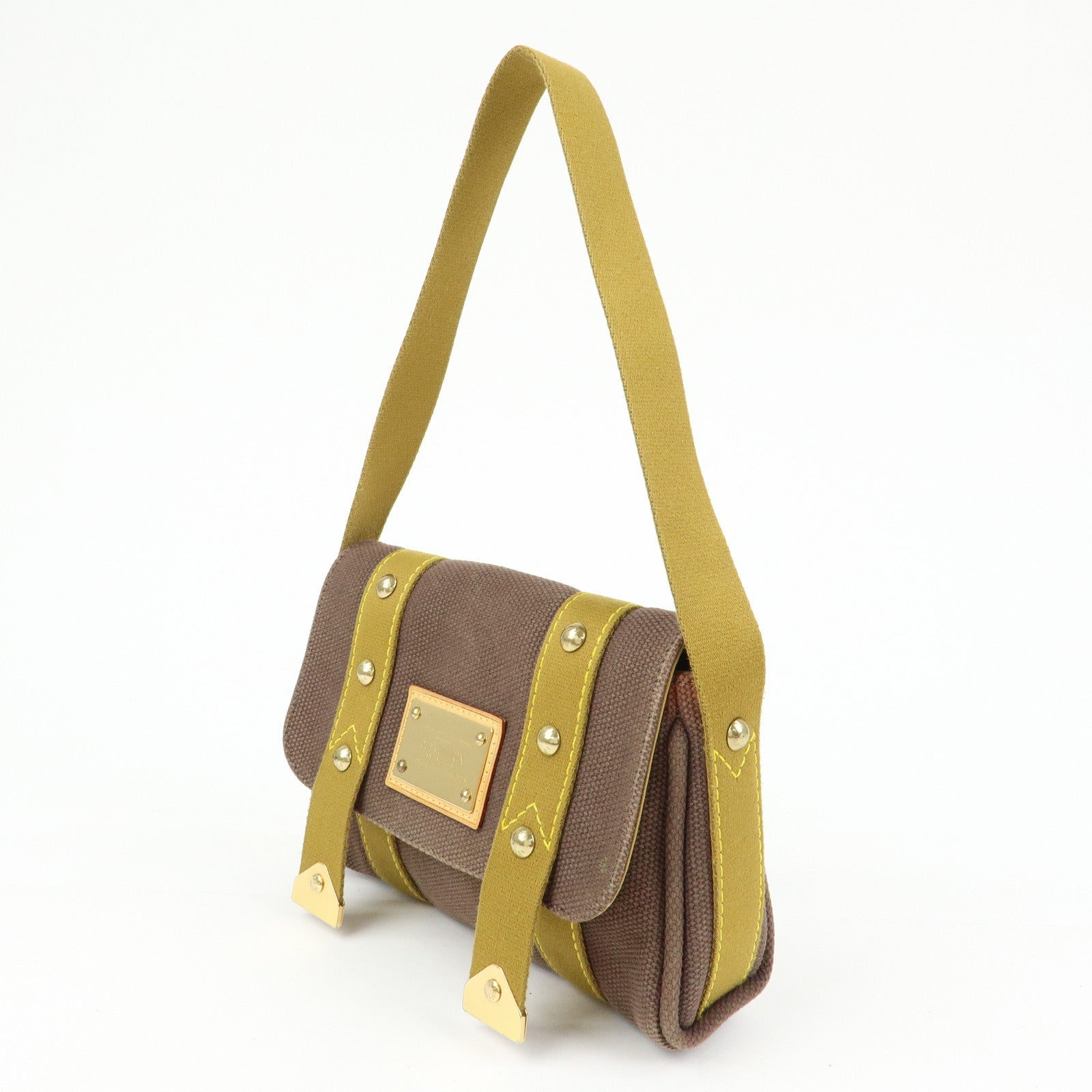 Louis Vuitton Antigua Besace PM Shoulder Bag Brown M40080