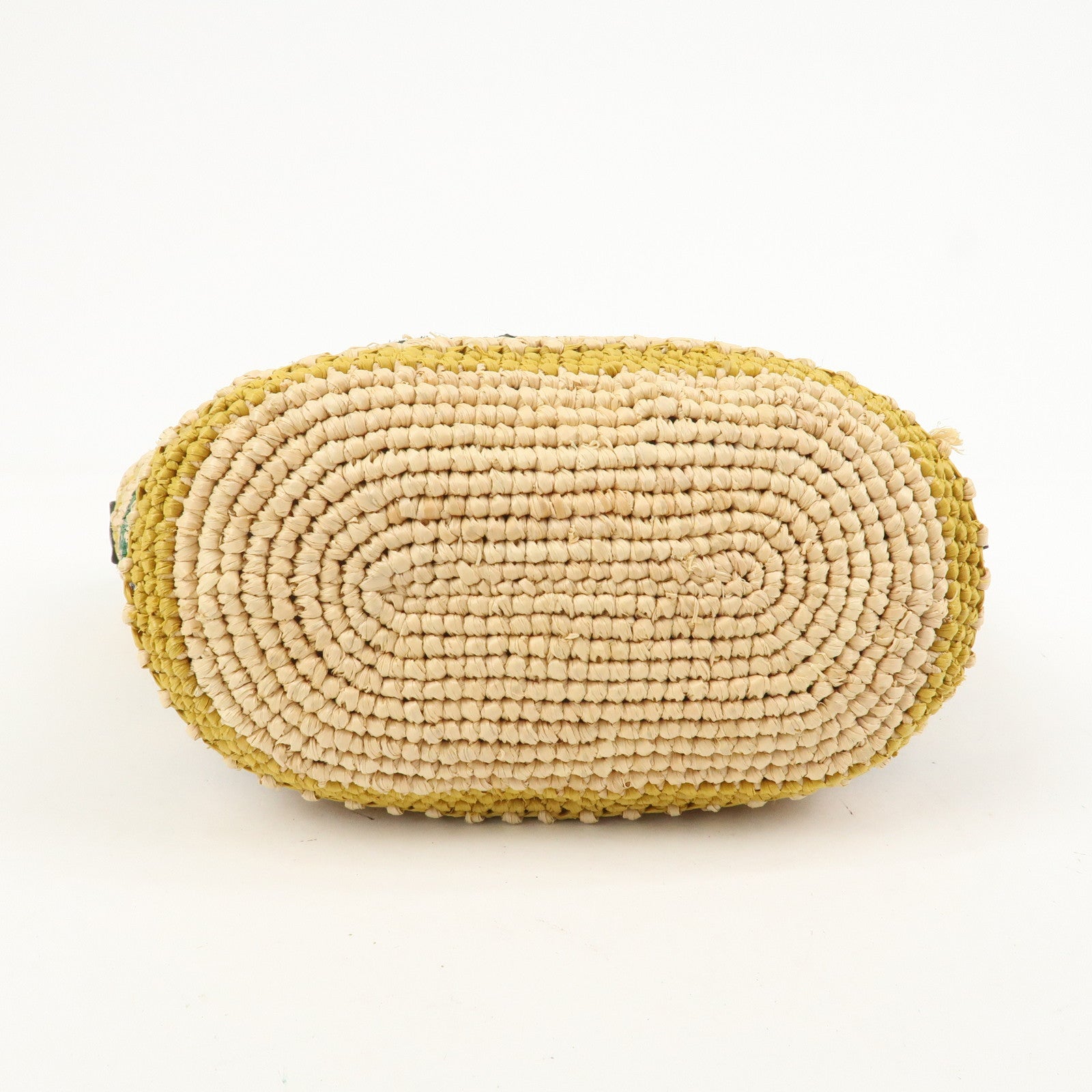 LOEWE Raffia Leather Pochette Bag Shoulder Bag Natural