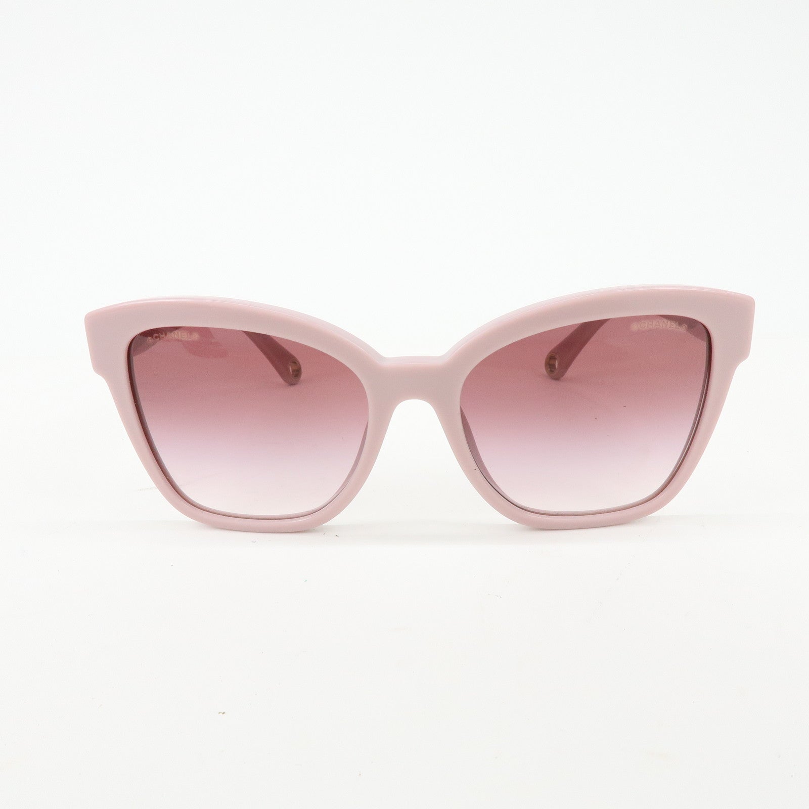 CHANEL COCO Mark Plastic Sunglasses Pink c.1721/8H 140 2N 5487 A