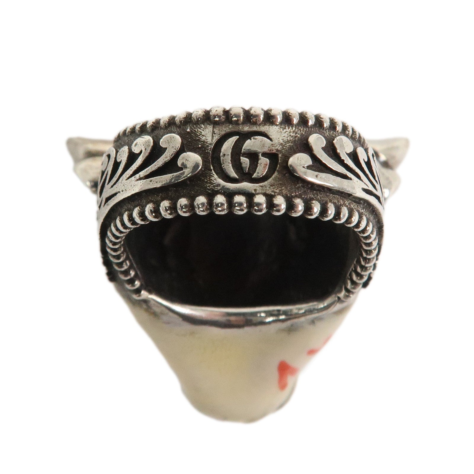 GUCCI Anger Forest Bull's Head Ring SV925 Silver #13 US6-6.5