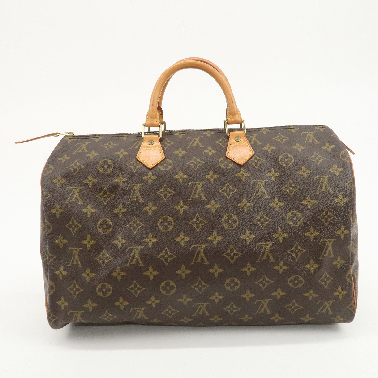 Louis Vuitton Monogram Speedy 40 Hand Bag Boston Bag Brown M41522