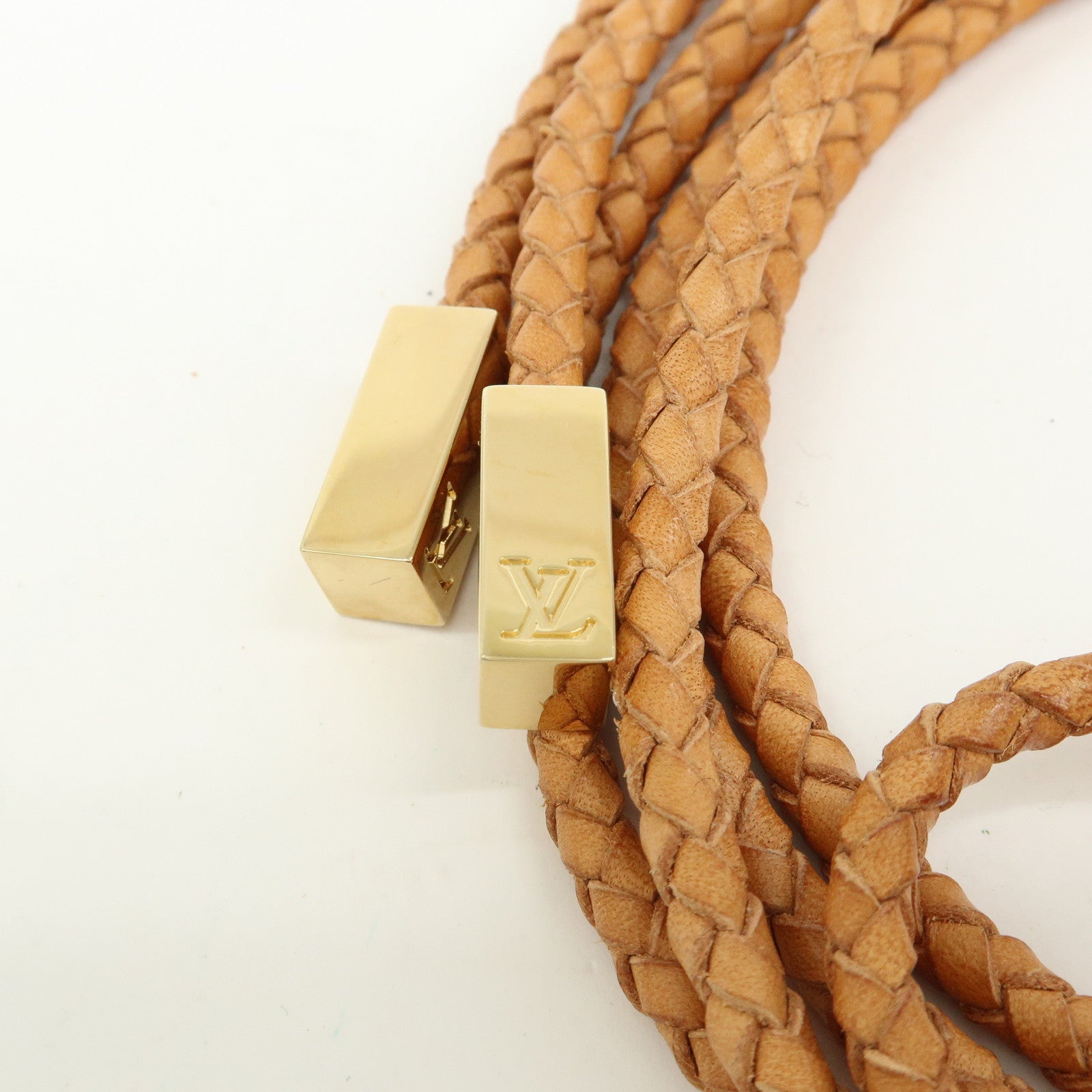 Louis Vuitton Ceinture VVN Tresse Leather Belt Natural M67302