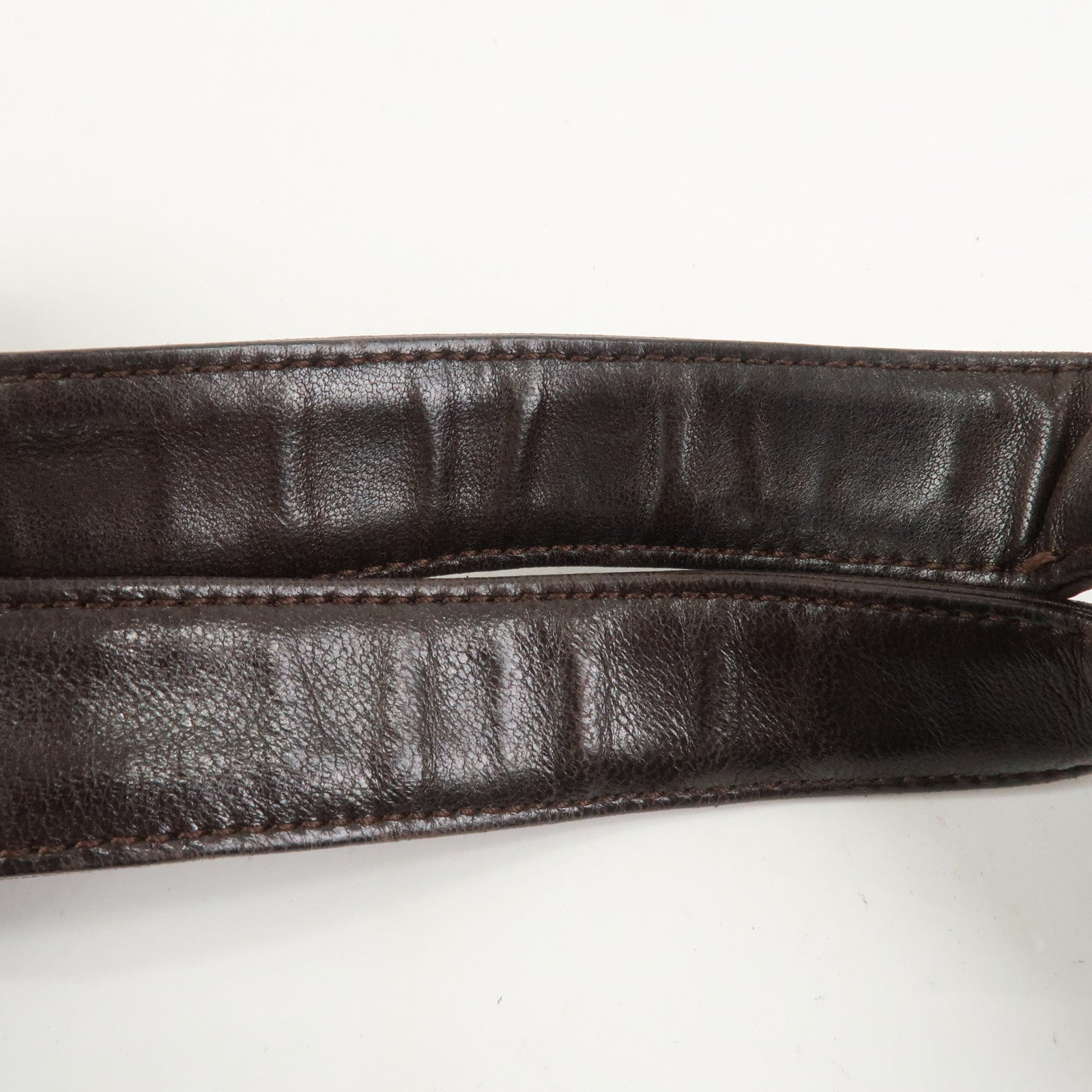 BOTTEGA VENETA Intrecciato Campana Shoulder Bag Brown 125787