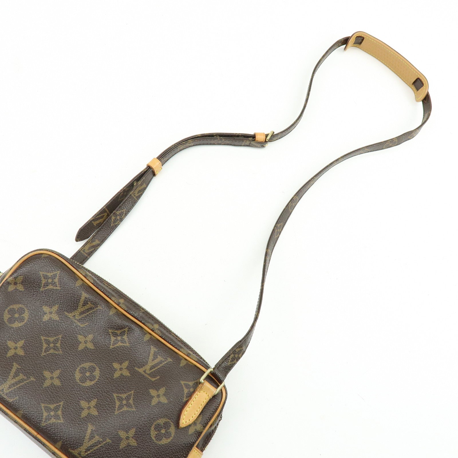 Louis Vuitton Monogram Pochette Marly Bandouliere Bag Brown M51828