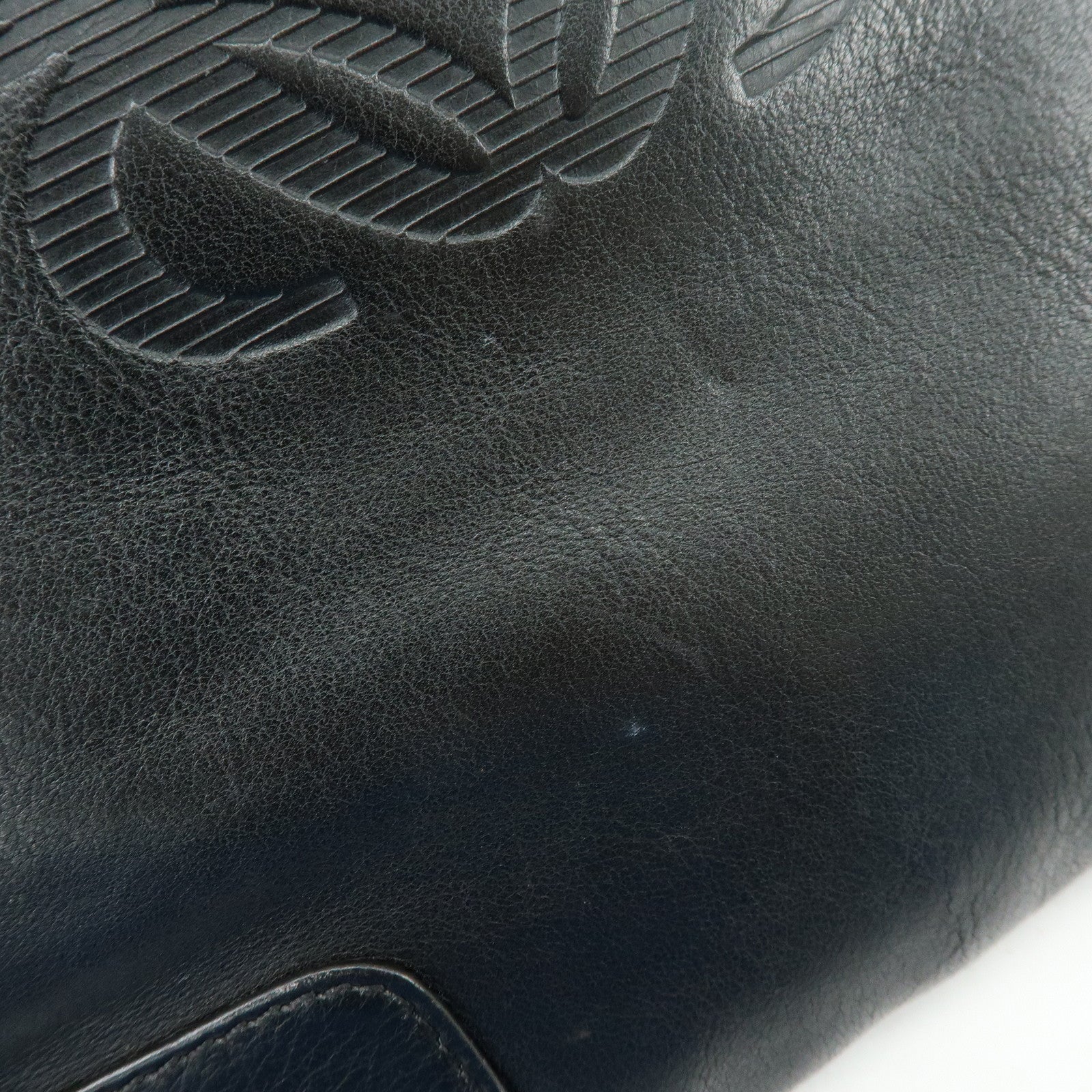 LOEWE Anagram Calf Leather Shoulder Bag Crossbody Bag Black