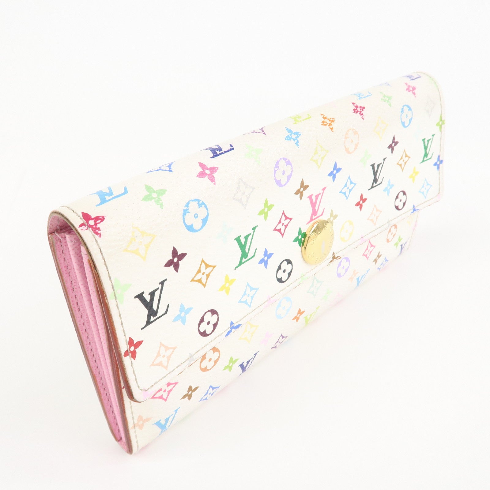 Louis Vuitton Monogram Multicolor Portefeuille Sarah Long Wallet Used