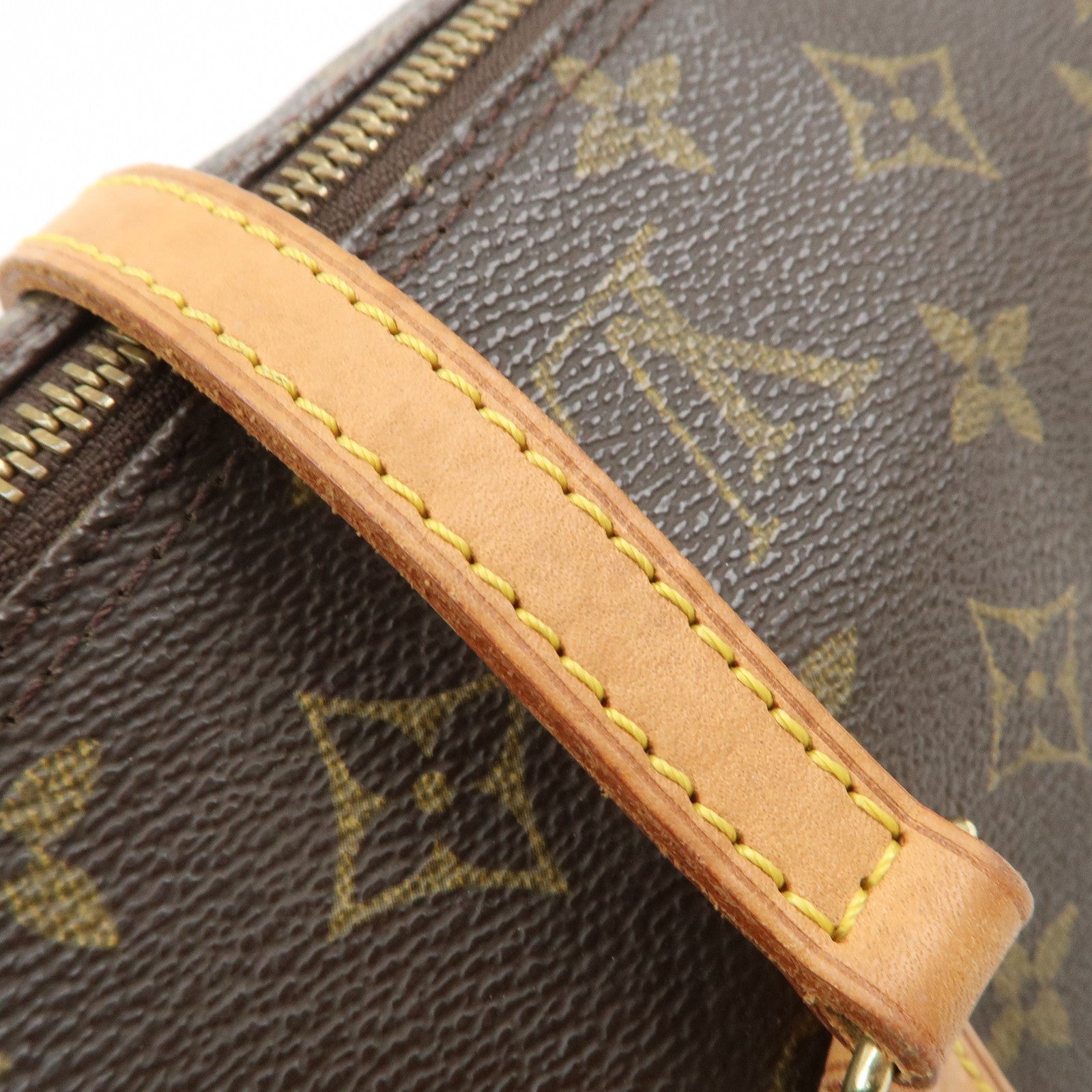 Louis Vuitton Monogram Papillon 30 Hand Bag Brown M51385