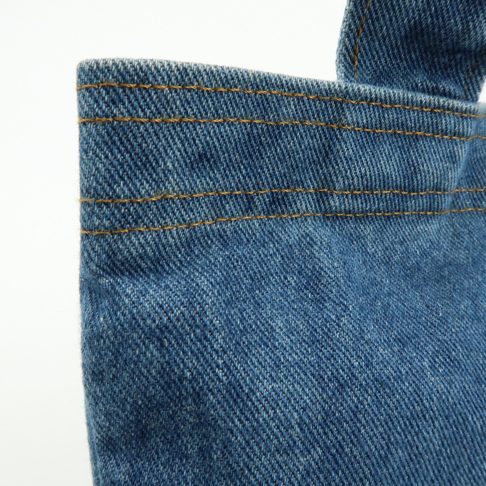 HUNTING WORLD Denim Tote Bag Hand Bag Blue