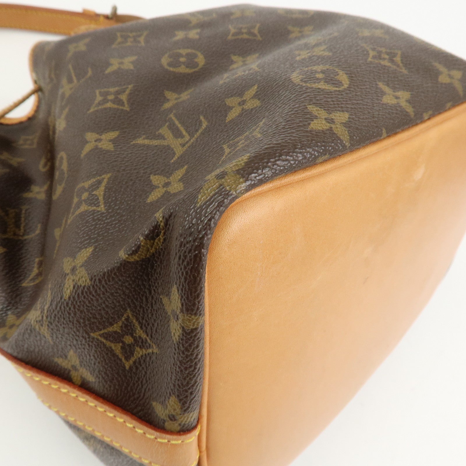 Louis Vuitton Monogram Canvas Petit Noe Shoulder Bag Brown M42226