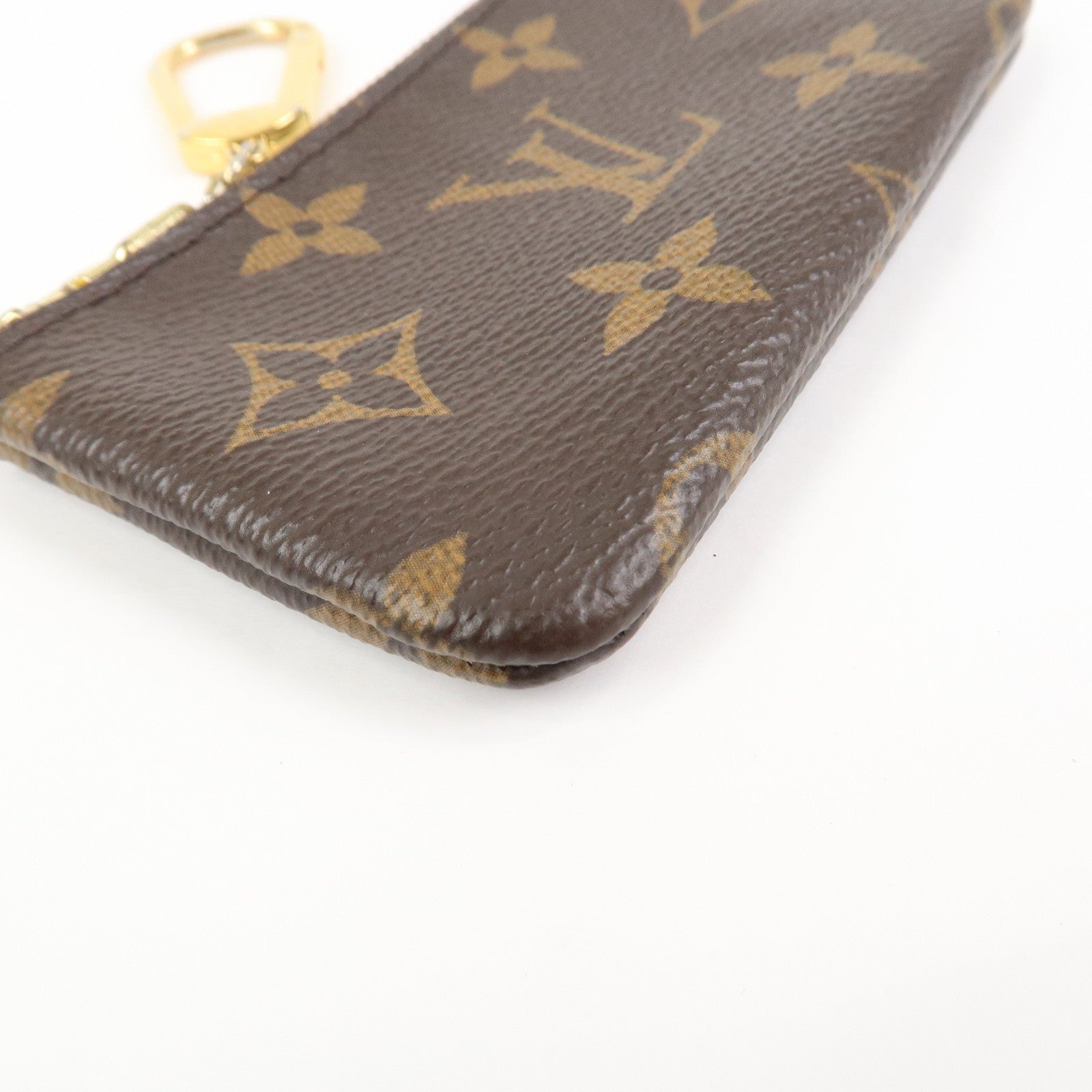 Louis Vuitton Monogram Pochette Cles Coin Case Key Case  M62650