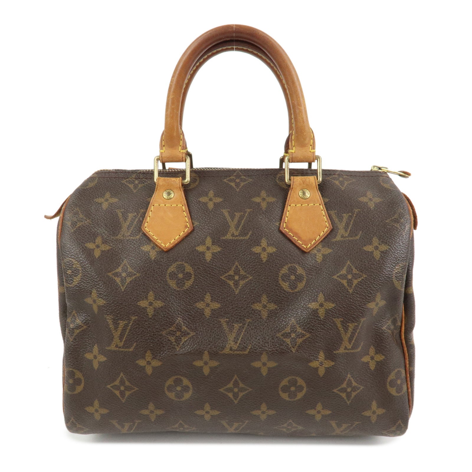 Louis Vuitton Monogram Speedy 25 Boston Bag Hand Bag Brown M41528