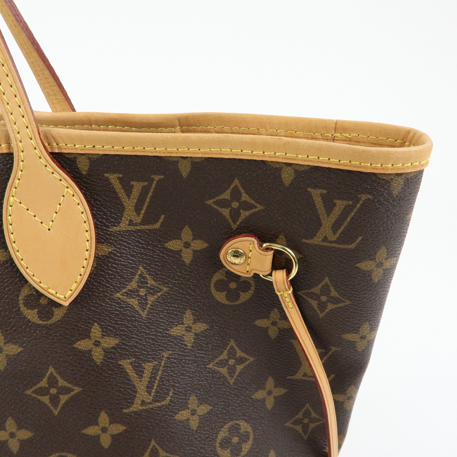 Louis Vuitton Monogram Neverfull MM Tote Shoulder Bag Brown M40156