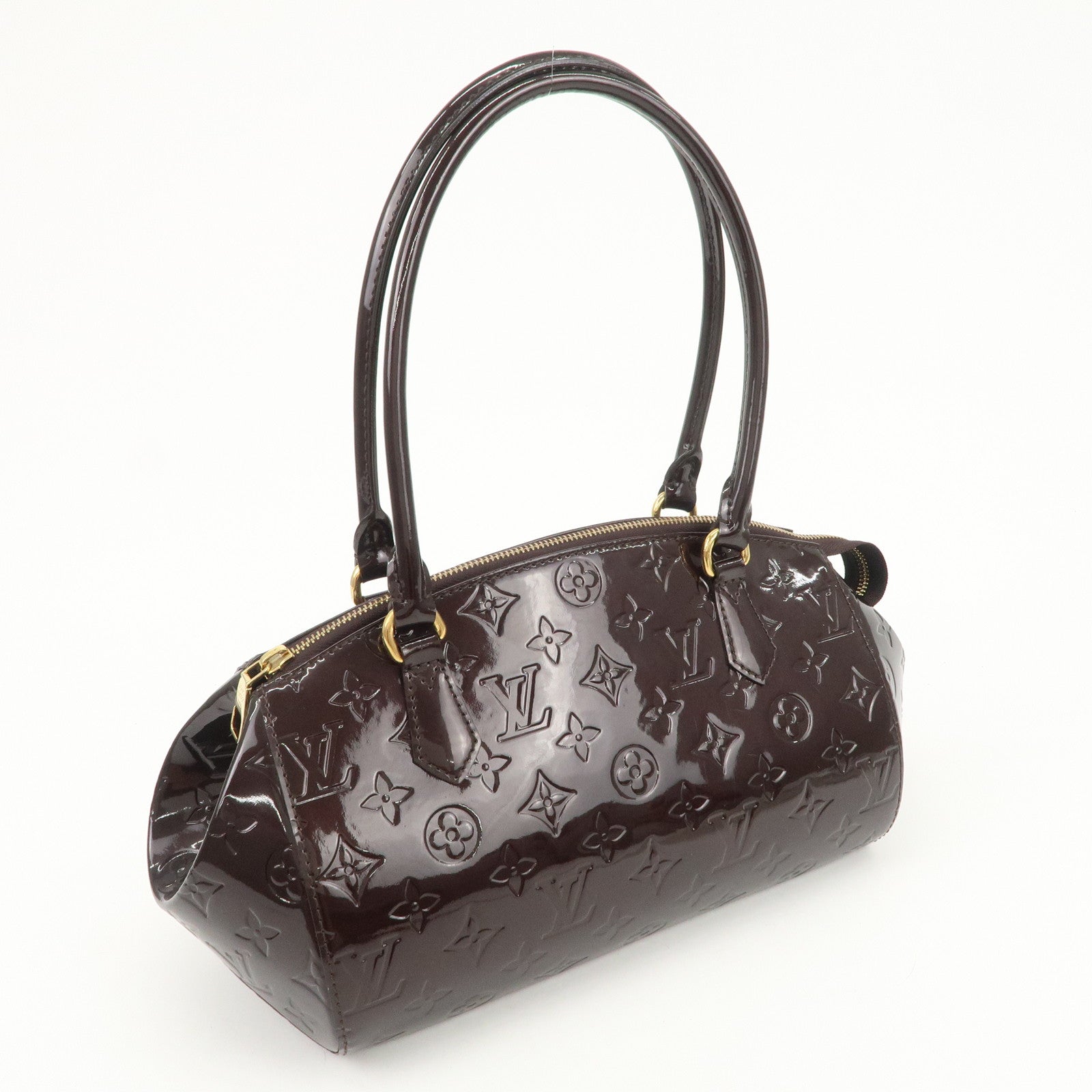 Louis Vuitton Monogram Vernis Leather Sherwood PM Hand Bag M91493