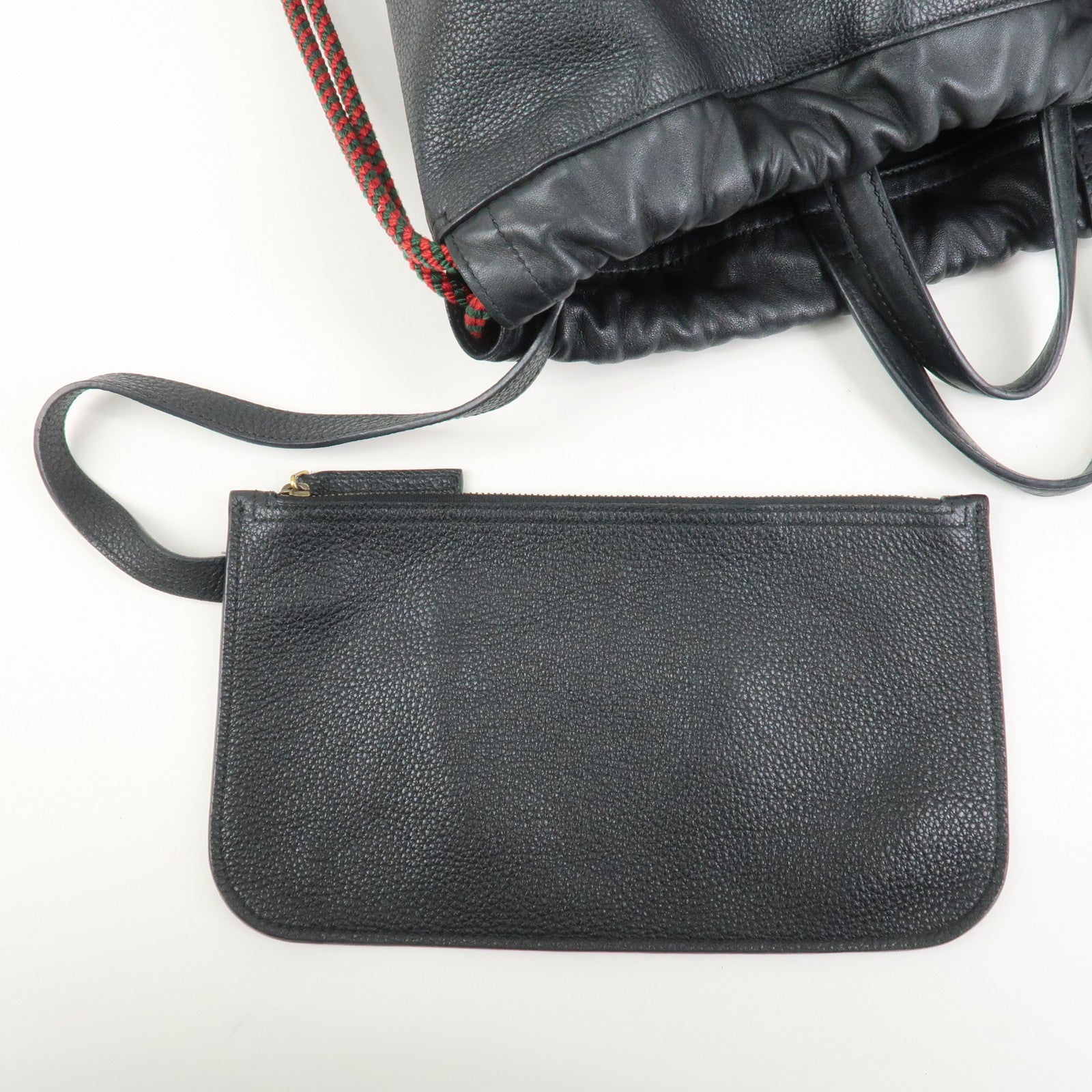 GUCCI Sherry Leather Backpack Rucksack Black 516639