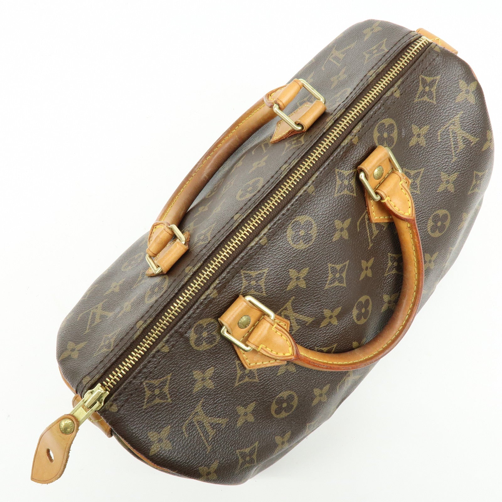 Louis Vuitton Monogram Speedy 30 Boston Bag Hand Bag Brown M41526