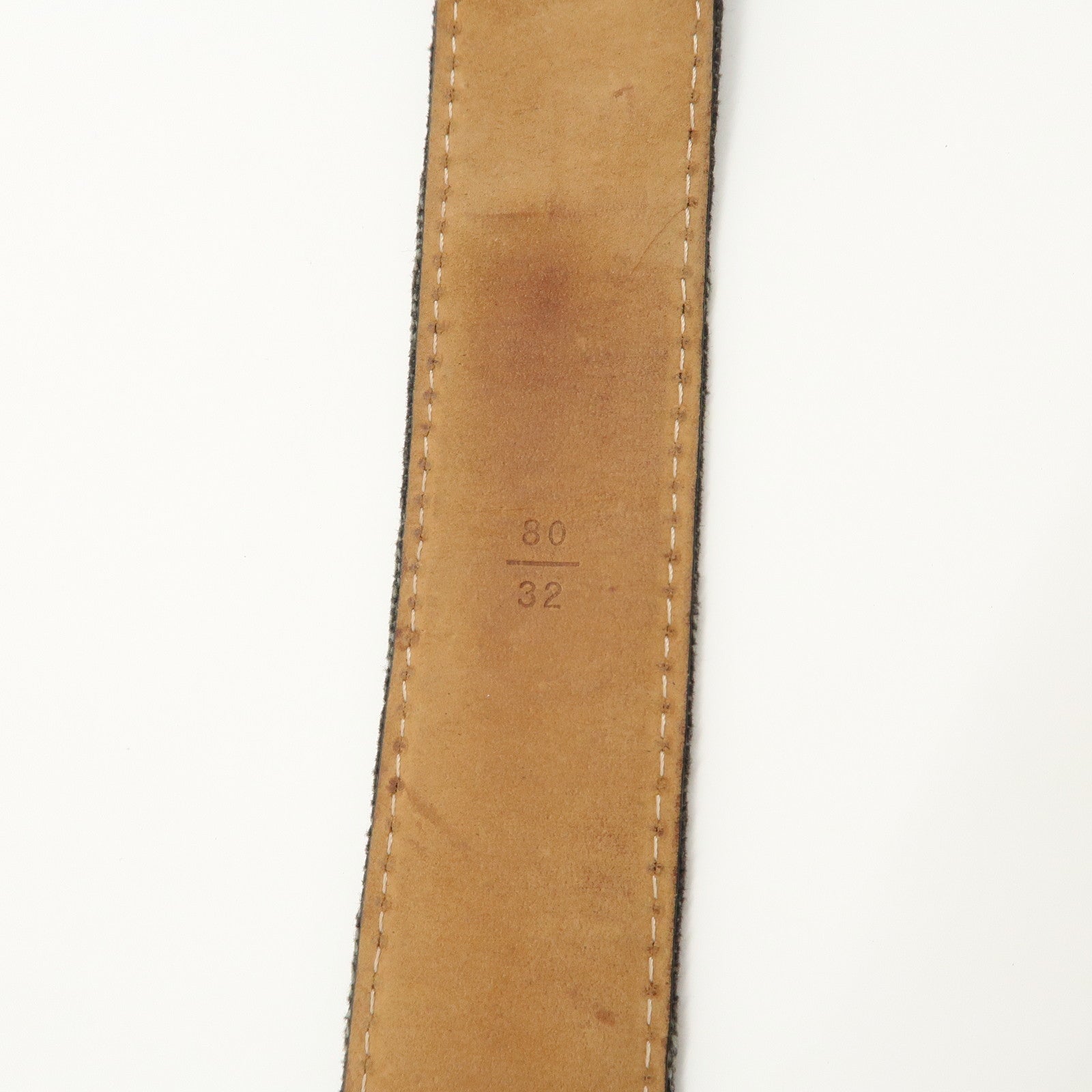 Louis Vuitton Monogram Denim Ceinture Belt 80/32 Noir Black M6972