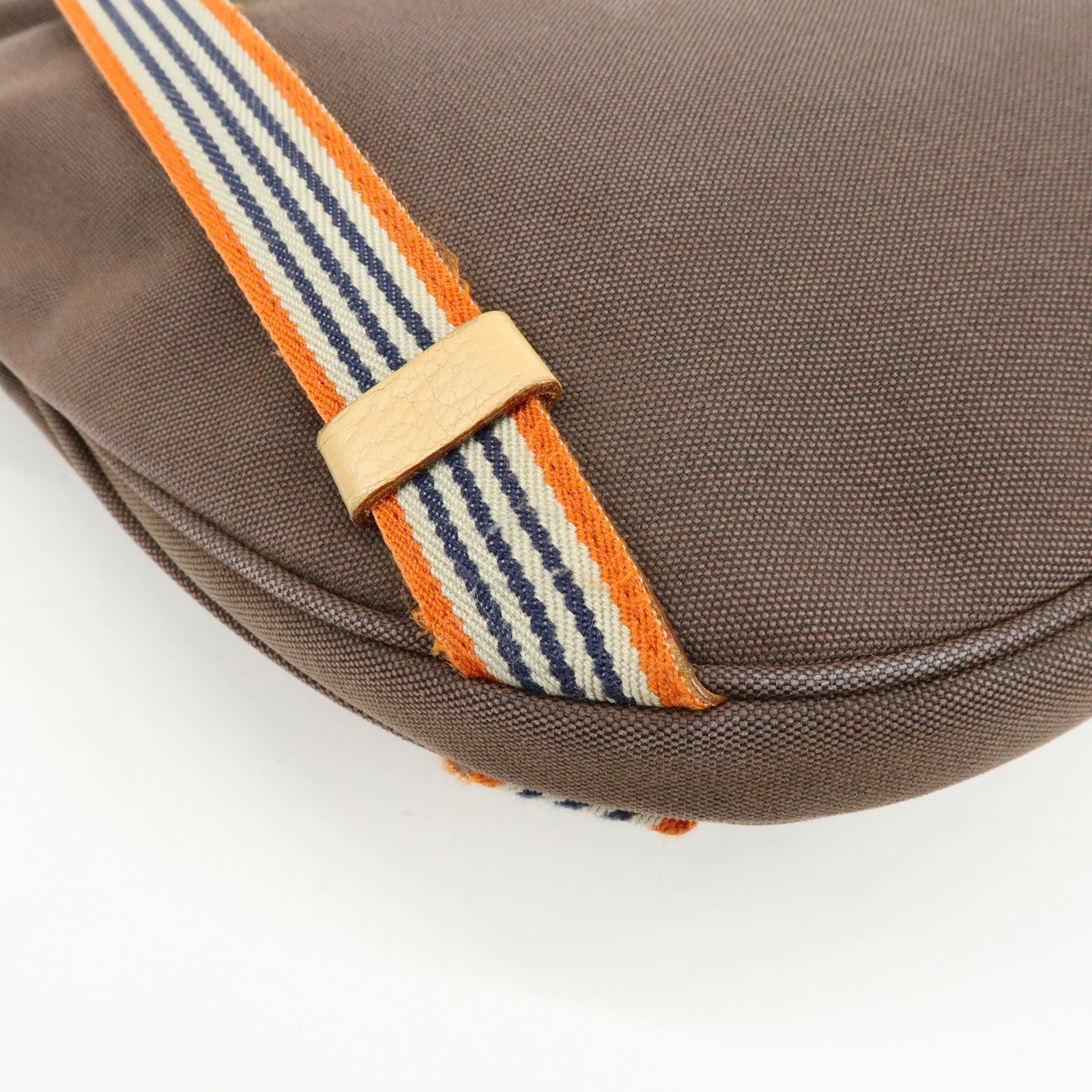 BURBERRY Blue Label Canvas Leather Shoulder Crossbody Bag Brown