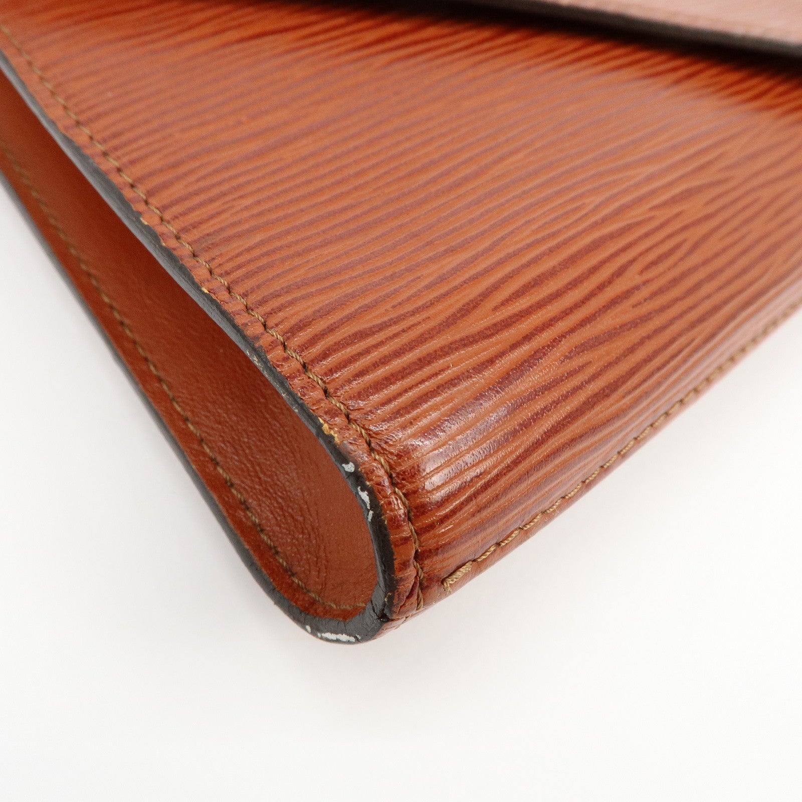 Louis Vuitton Epi Leather Art Deco Clutch Bag Kenya Brown M52633
