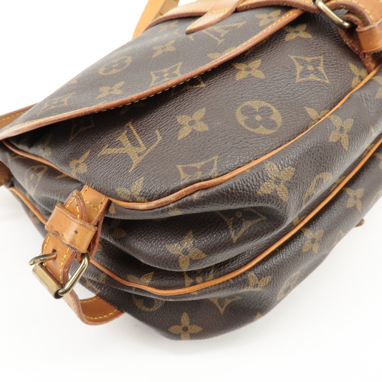 Louis Vuitton Monogram Saumur 30 Shoulder Bag Brown M42256 Used
