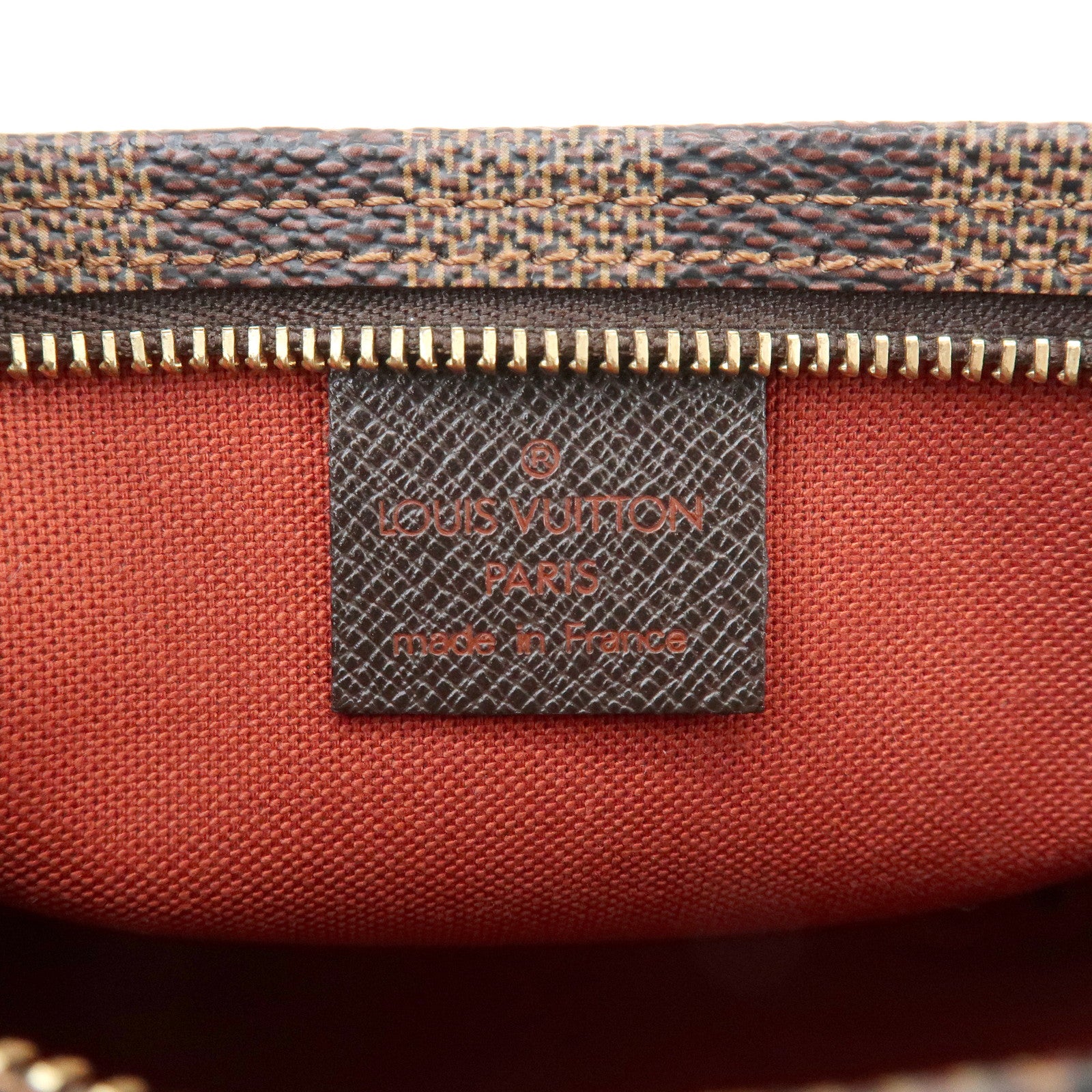 Louis Vuitton Damier Trousse Makeup Accessory Pouch Brown N51982