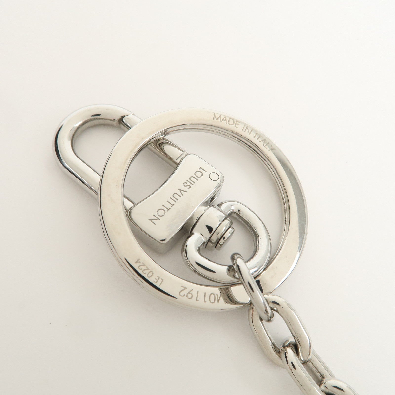 Louis Vuitton Monogram Porte Cles LV Initials Key Ring M01192