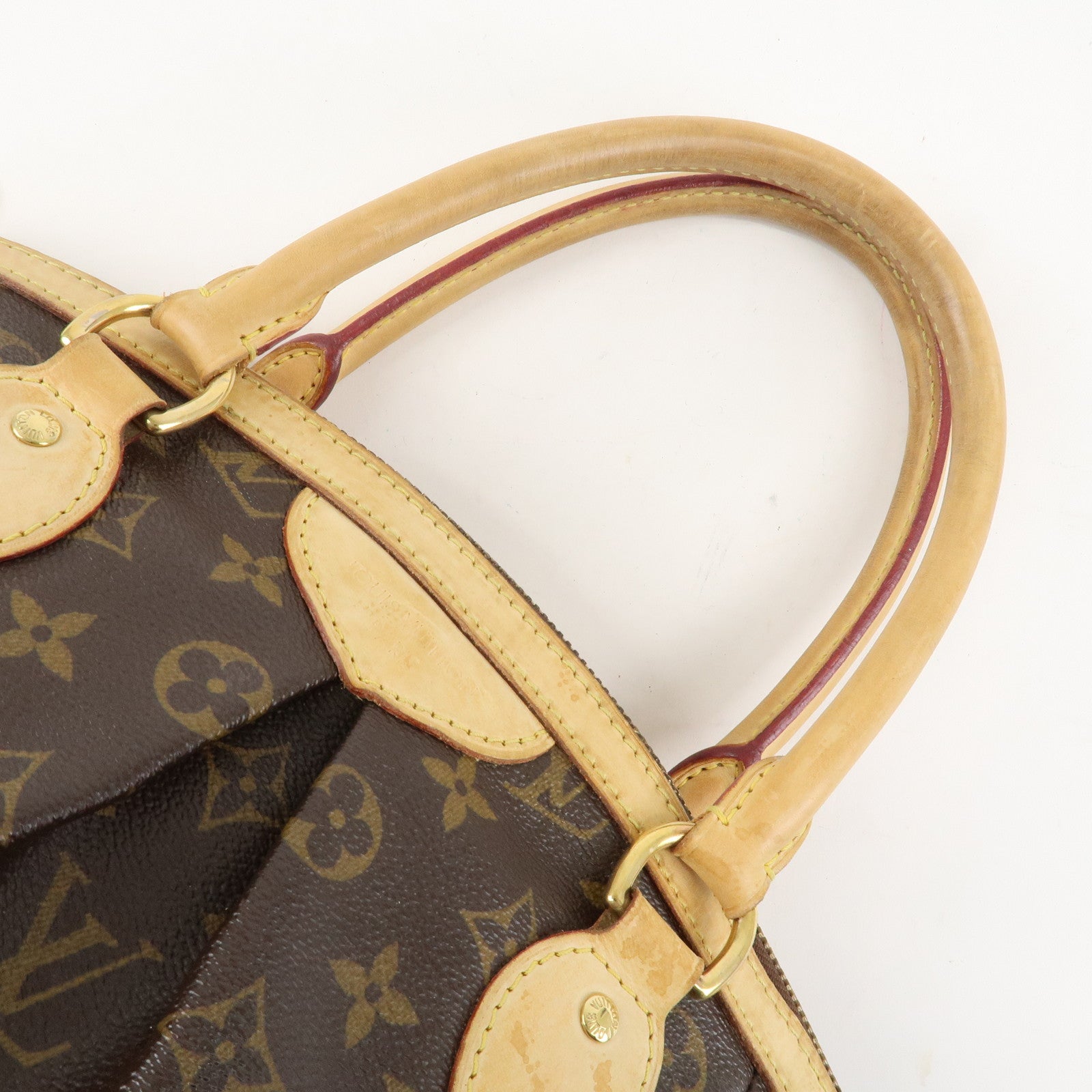 Louis Vuitton Monogram Canvas Tivoli PM Hand Bag Brown M40143 Used