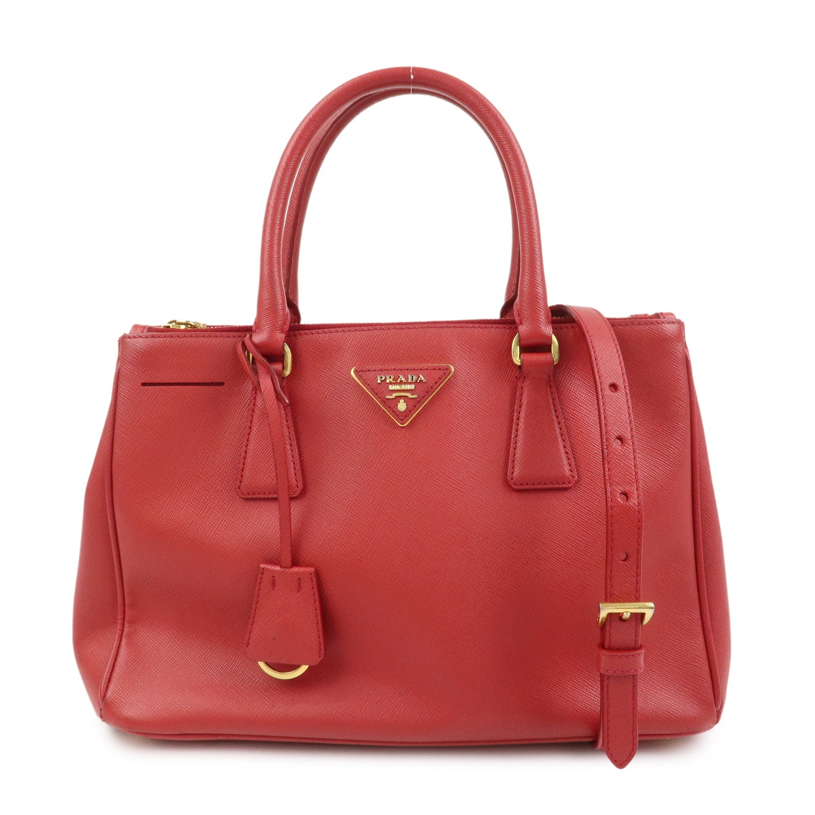 PRADA Saffiano Leather Galleria 2Way Shoulder Bag Hand Bag 1BA863