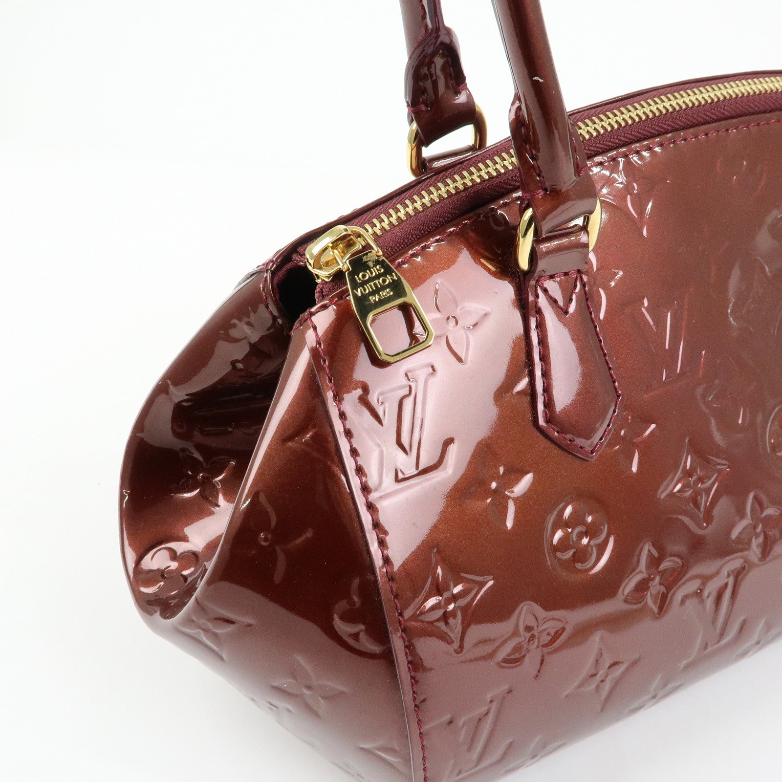 Louis Vuitton Monogram Vernis Sherwood PM Boston Hand Bag M91492