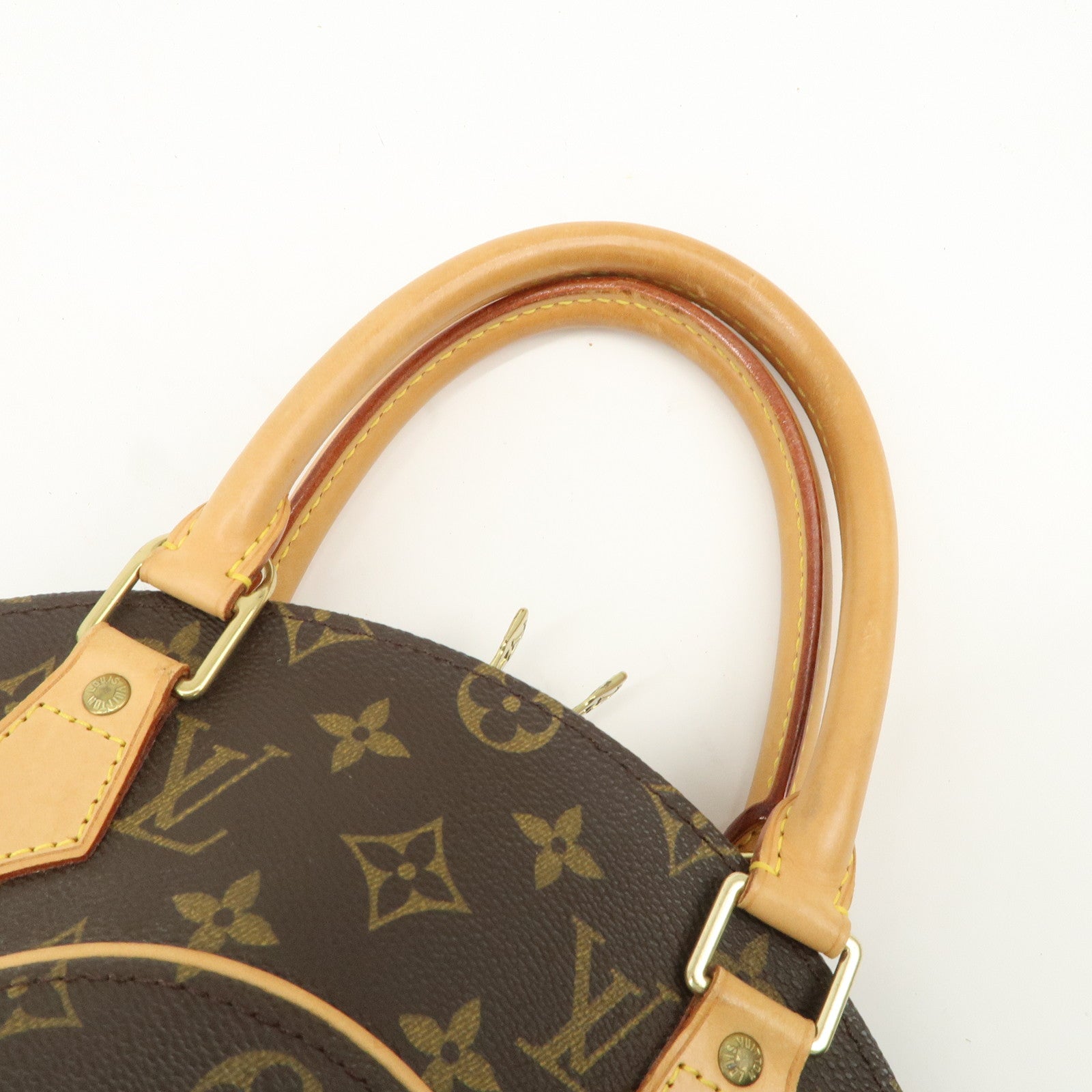 Louis Vuitton Monogram Canvas Ellipse PM Hand Bag Brown M51127