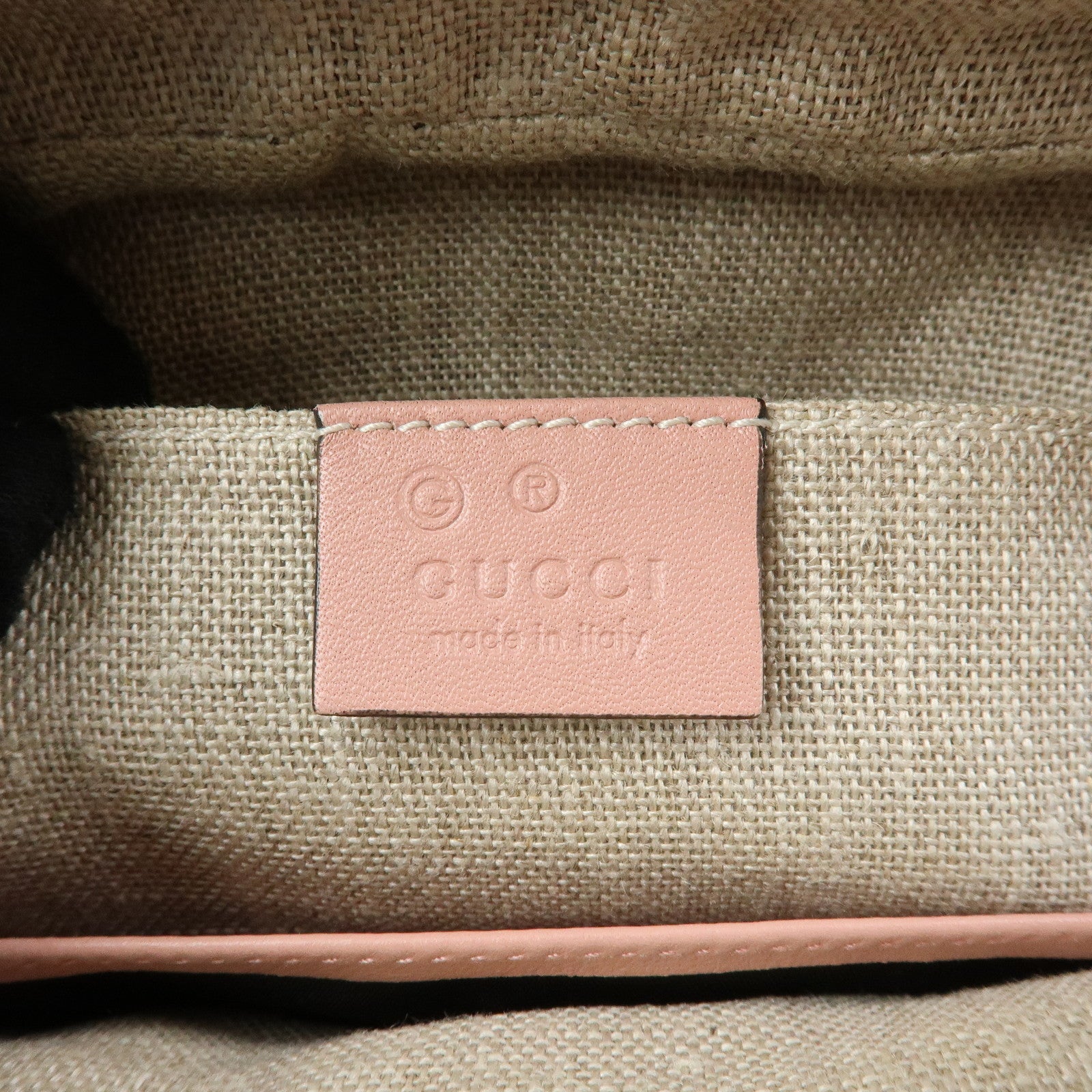 GUCCI Interlocking G Microguccissima Shoulder Bag Pink 449413