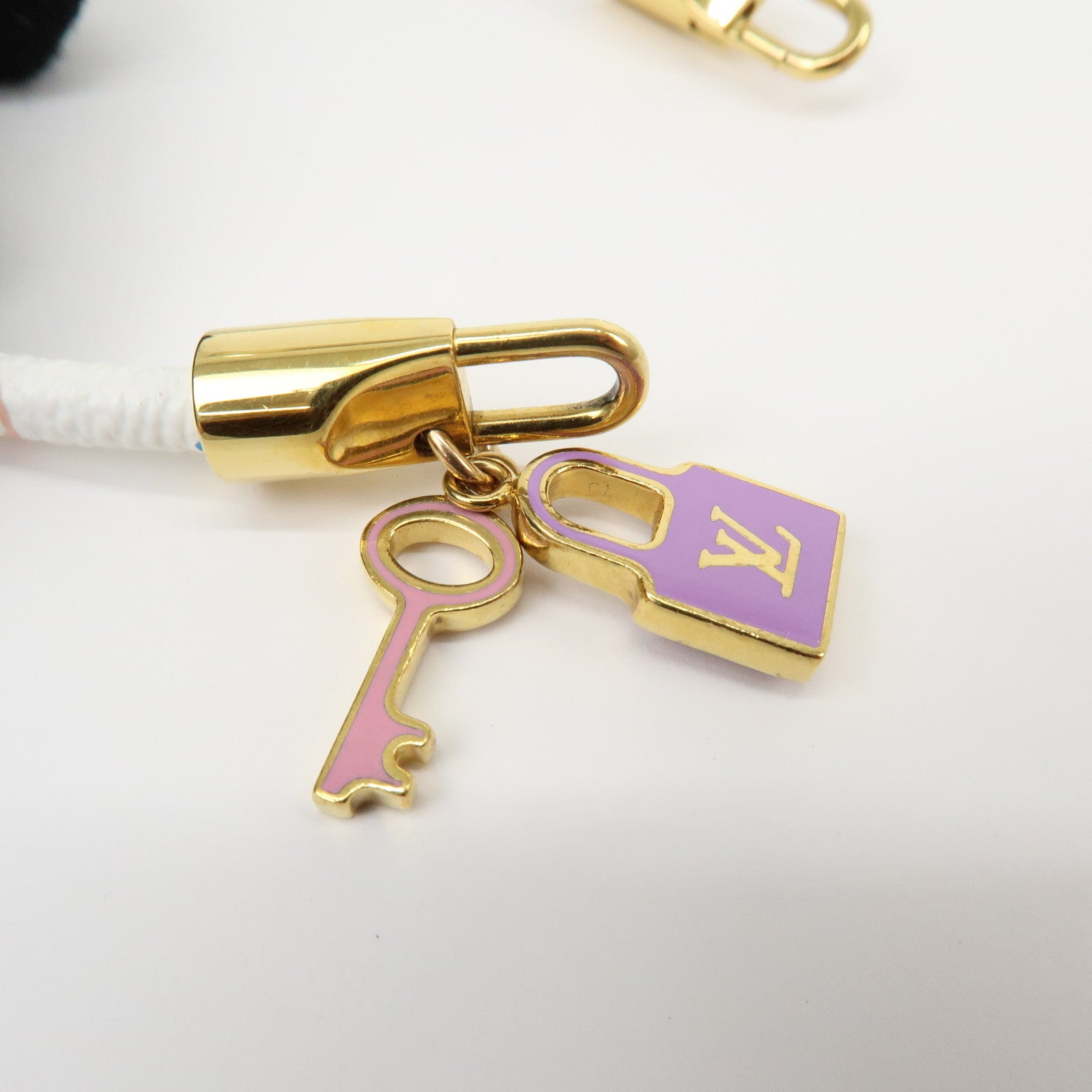 Louis Vuitton Lockit Monogram Multicolor Canvas Bracelet M6604F