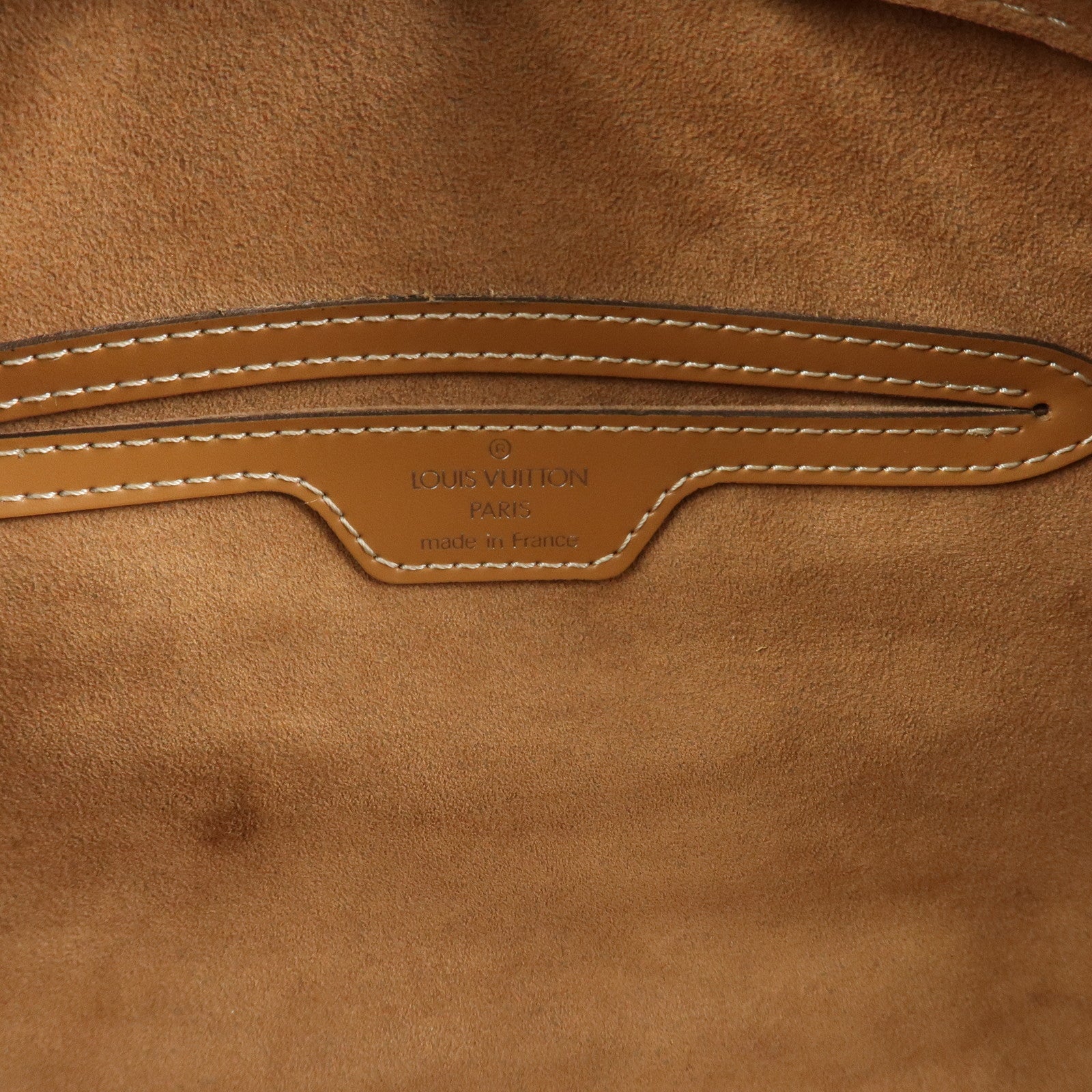 Louis Vuitton Epi Soufflot Hand Bag Shoulder Bag Zipang Gold M52228