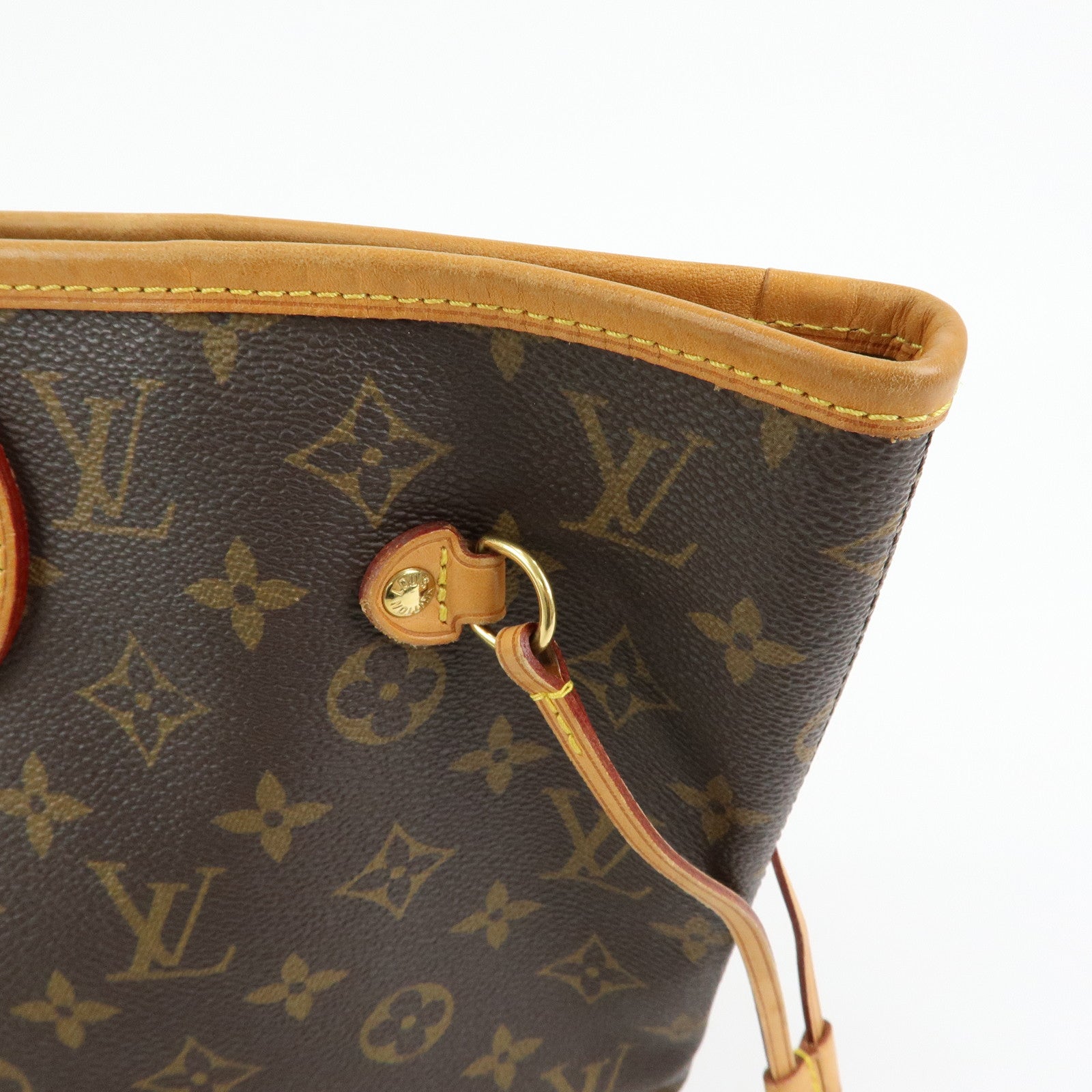 Louis Vuitton Monogram Neverfull MM Tote Shoulder Bag Brown M40156