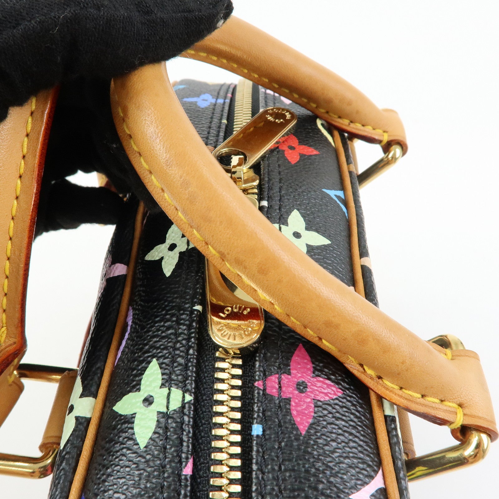 Louis Vuitton Monogram Trouville Multicolor Hand Bag Noir M92662