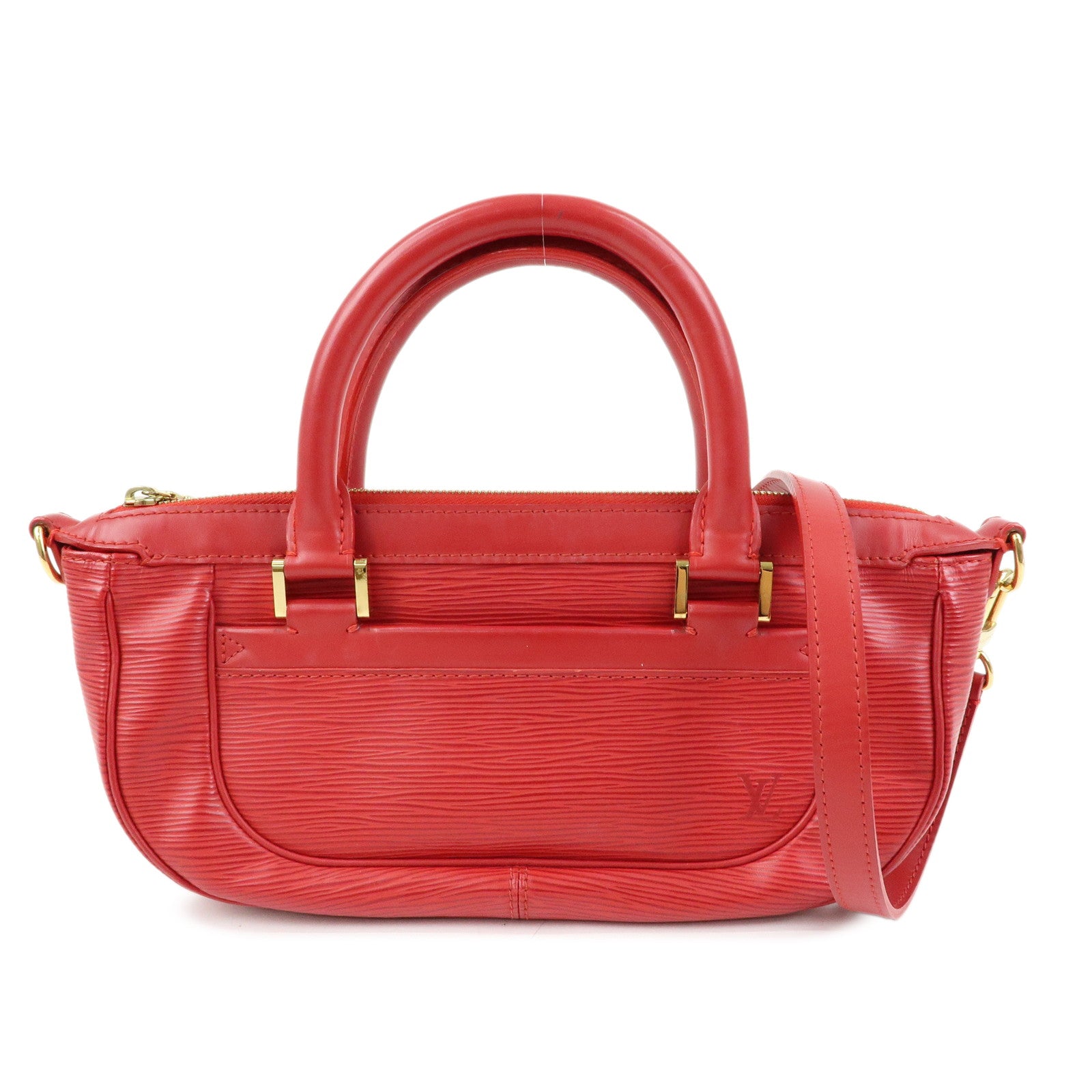 Louis Vuitton Epi Danura PM Hand Bag Shoulder Bag Red M5891E