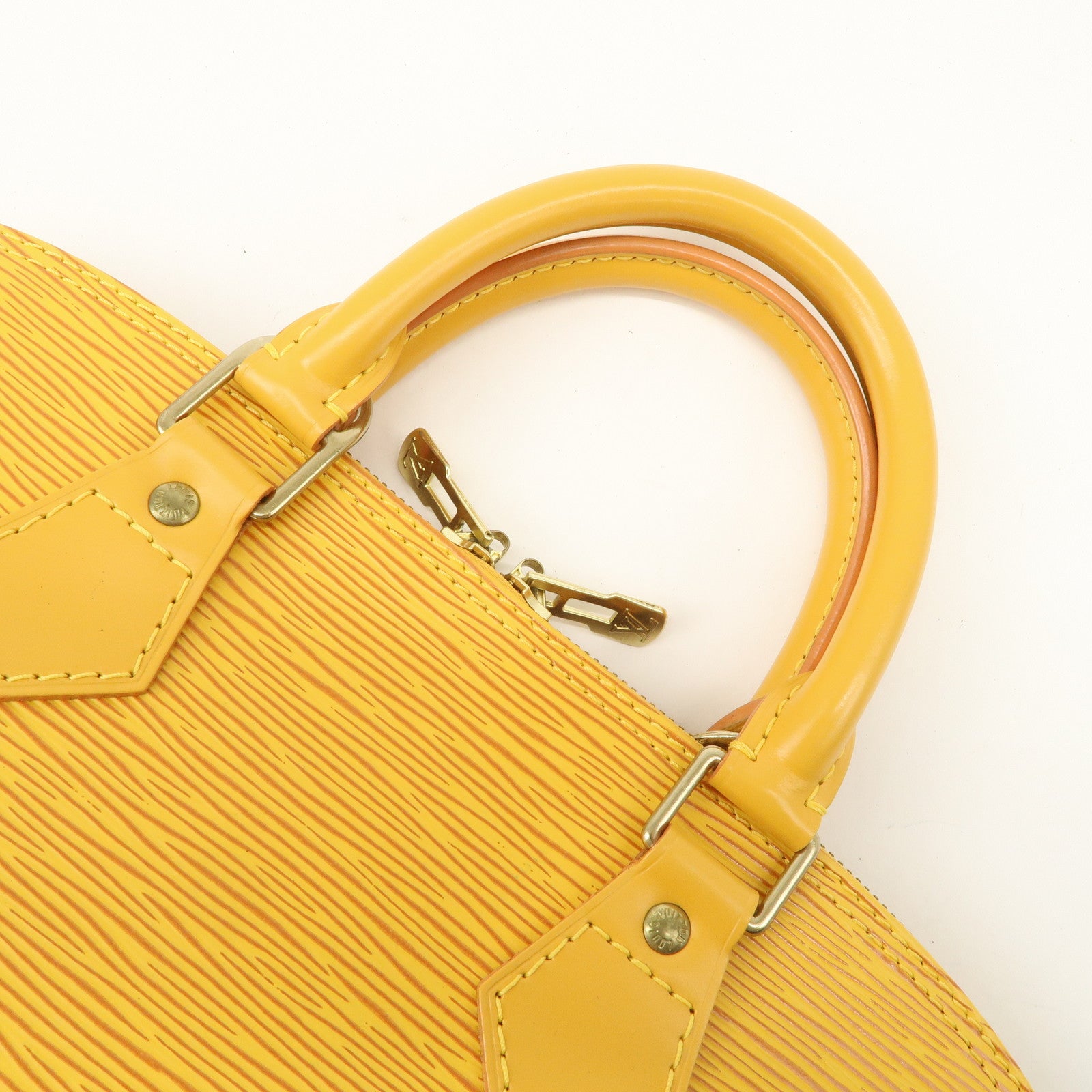 Louis Vuitton Epi Alma PM Hand Bag Tassili Yellow M52149