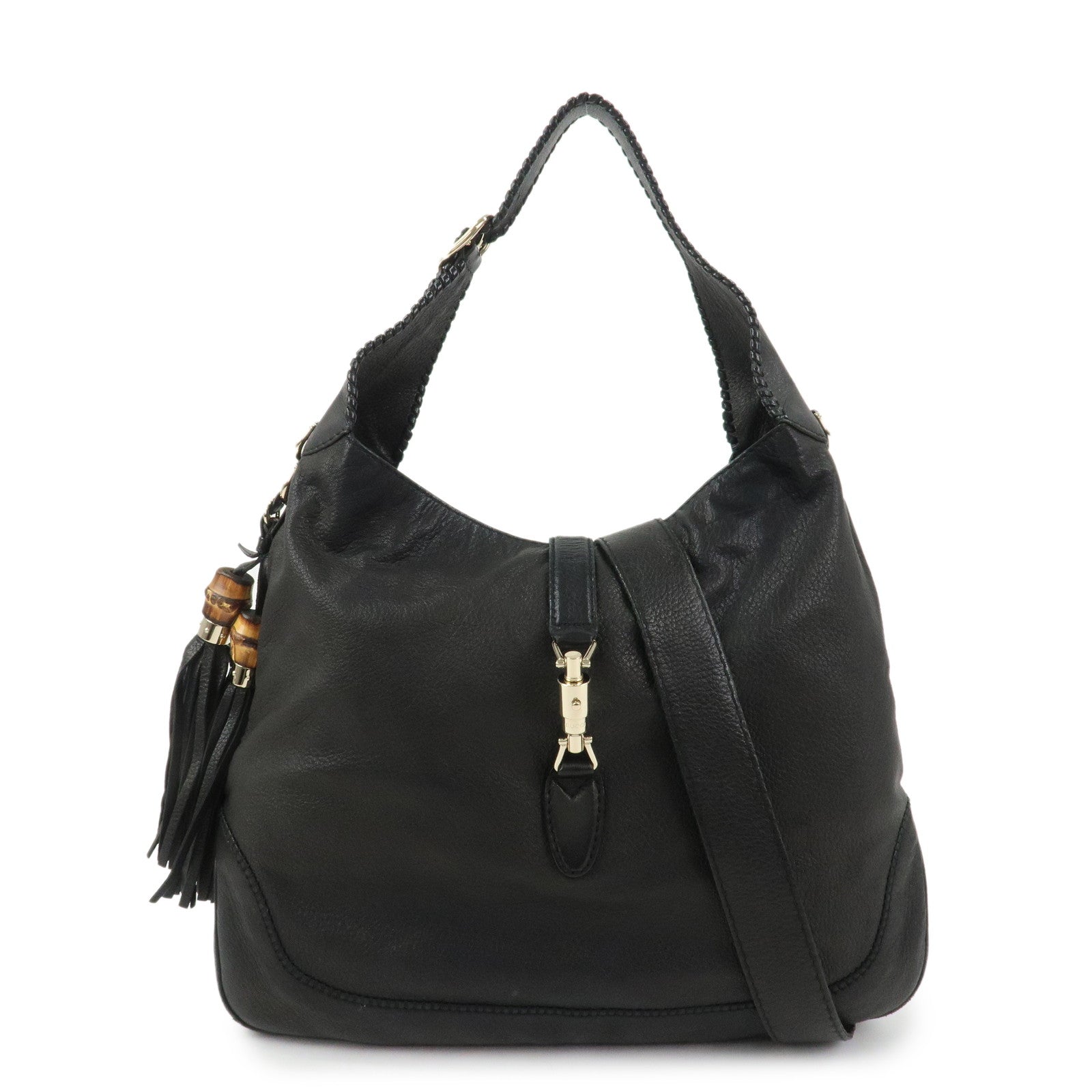 GUCCI New Jackie Bamboo Leather 2WAY Bag Shoulder Bag 223929